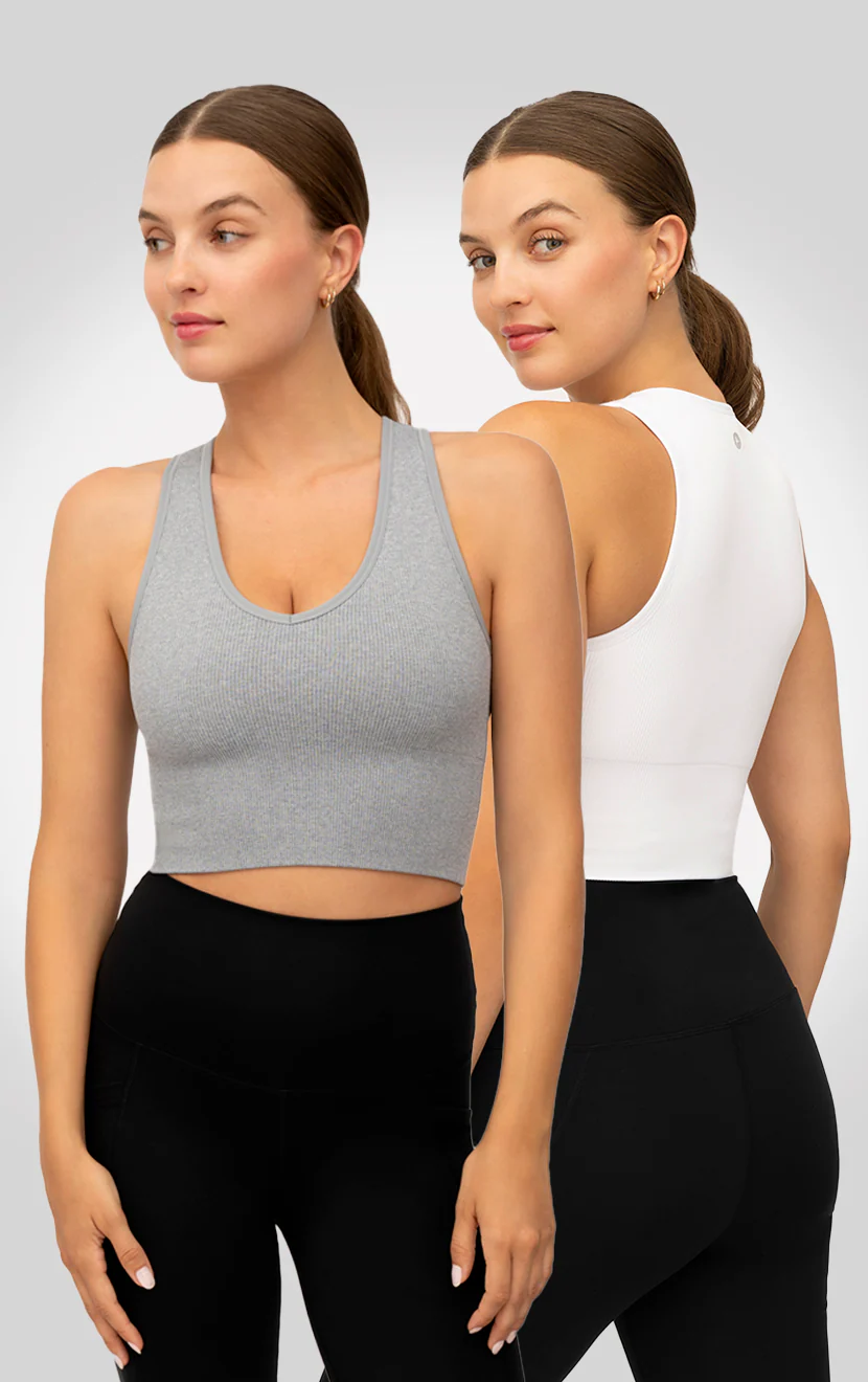 2 PK Ribbed V-Neck Tank Top - Image 13