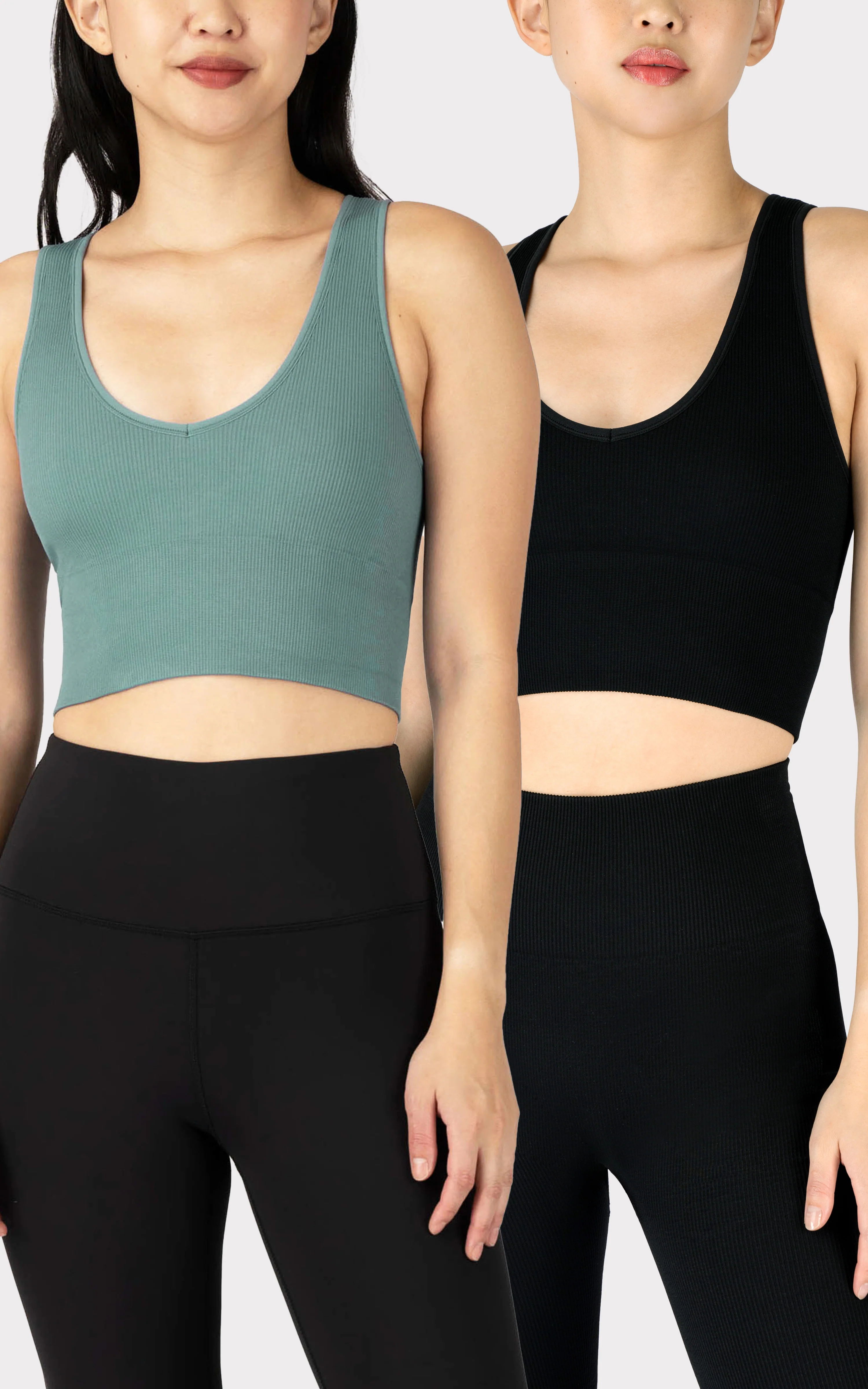 2 PK Ribbed V-Neck Tank Top - Image 14