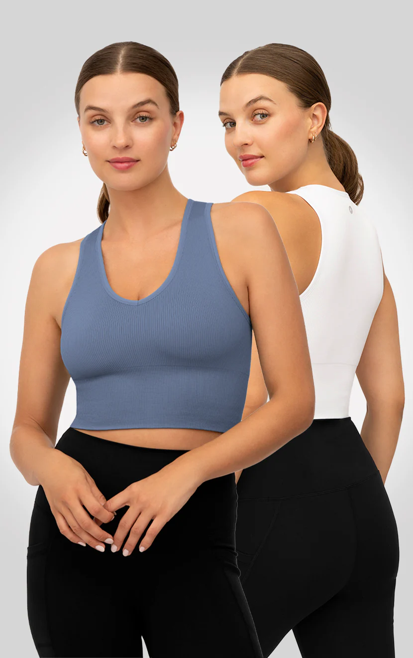 2 PK Ribbed V-Neck Tank Top - Image 15