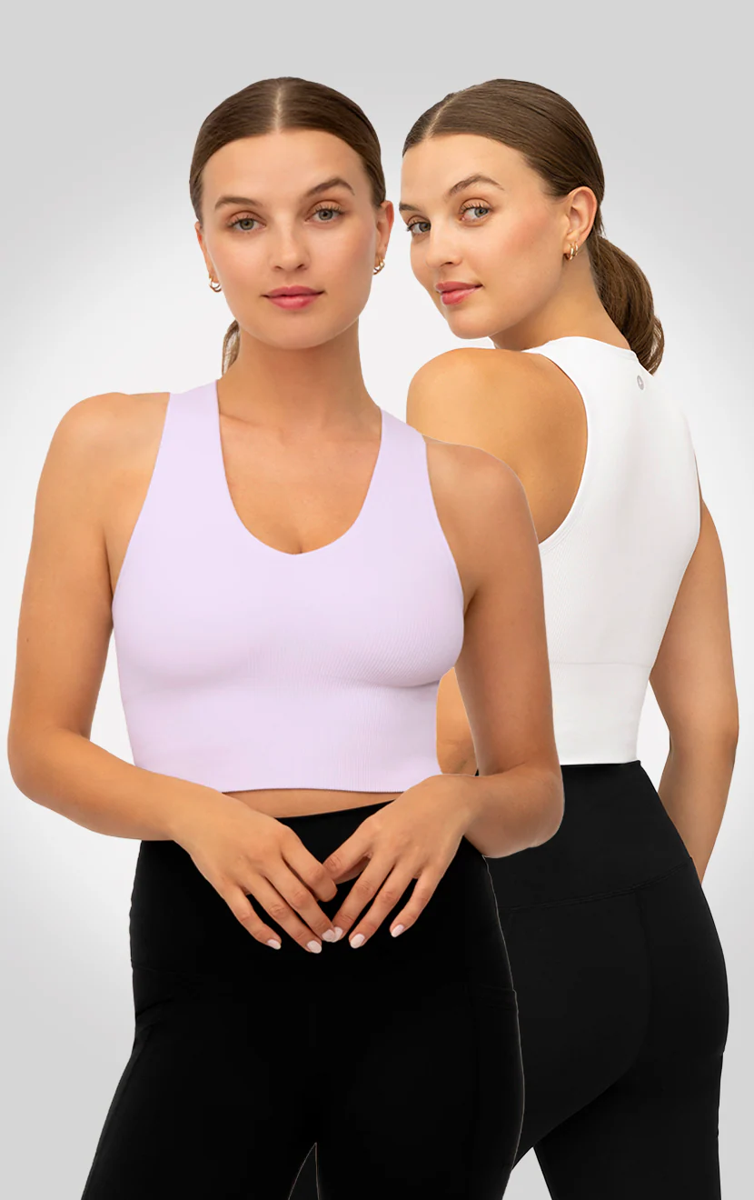 2 PK Ribbed V-Neck Tank Top - Image 19