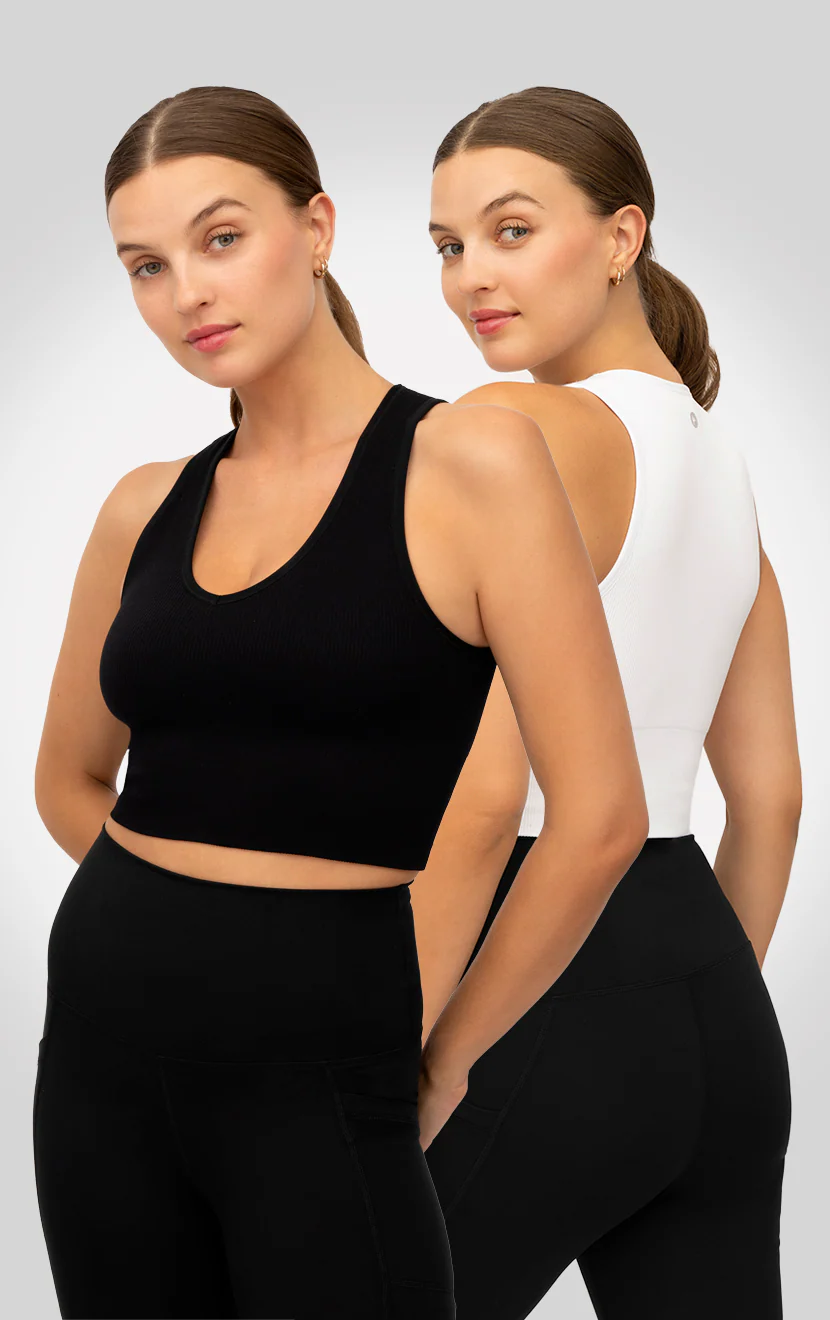 2 PK Ribbed V-Neck Tank Top - Image 20