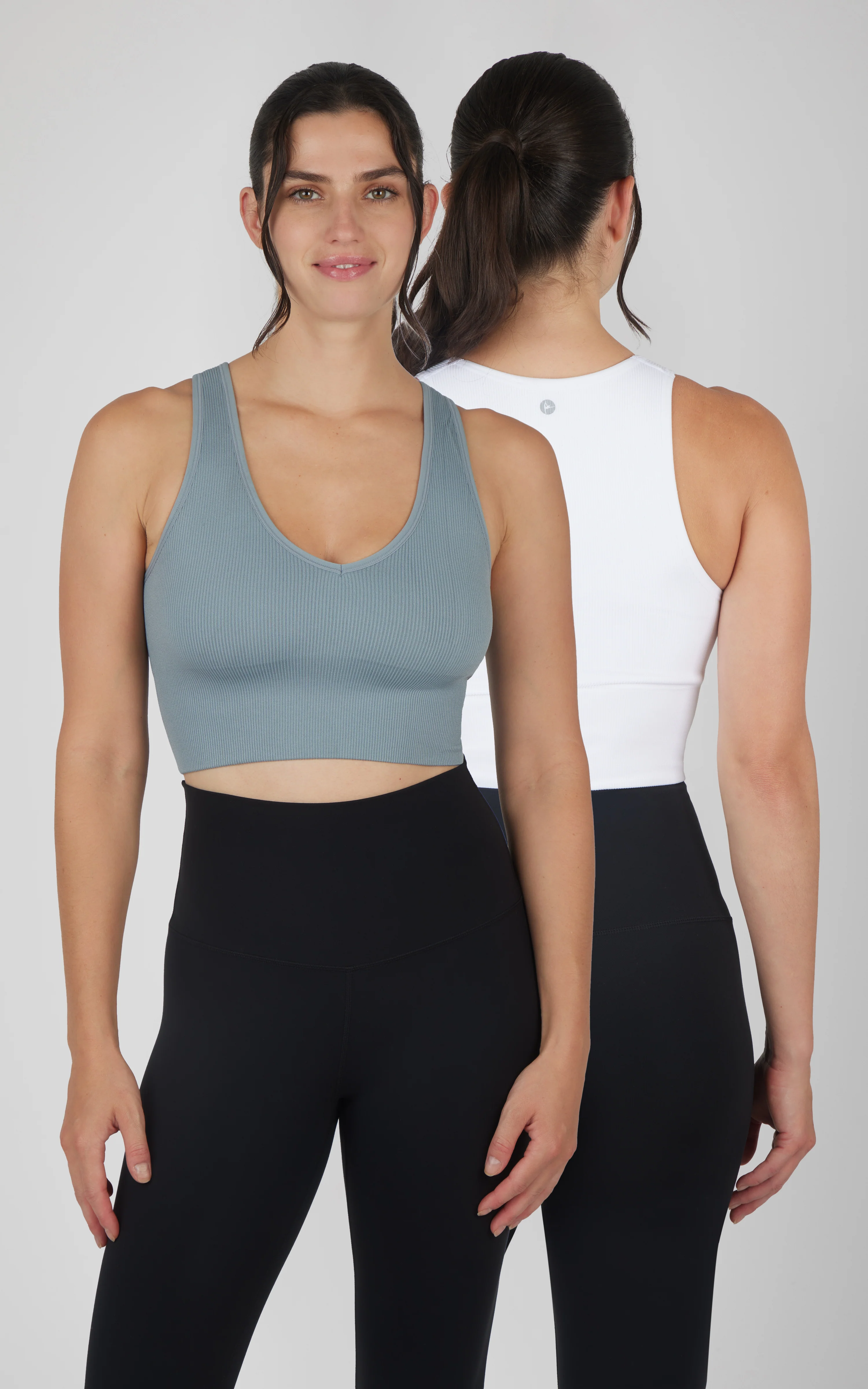 2 PK Ribbed V-Neck Tank Top - Image 24