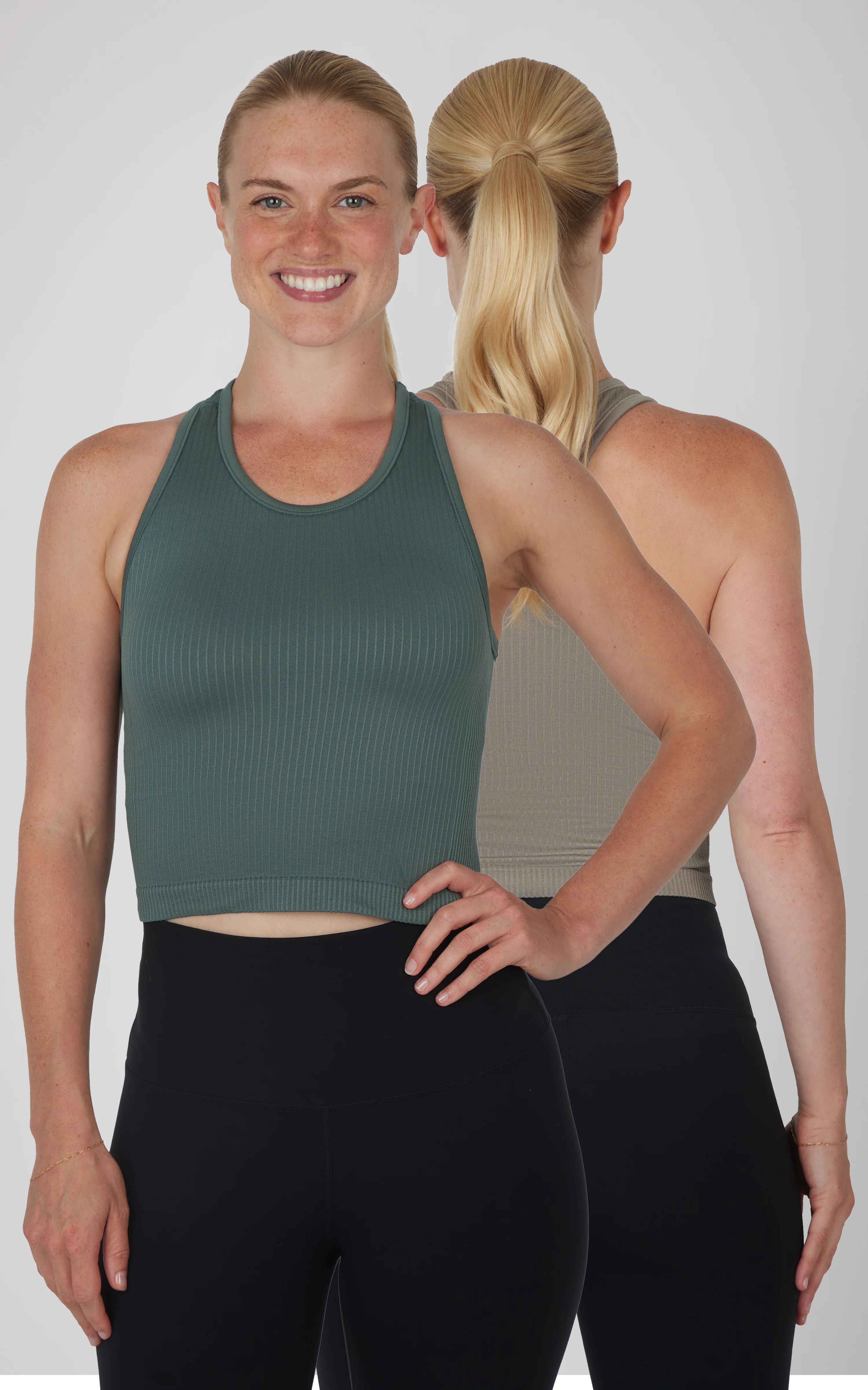 2 PK Racerback Tank with Built in Bra - Image 5