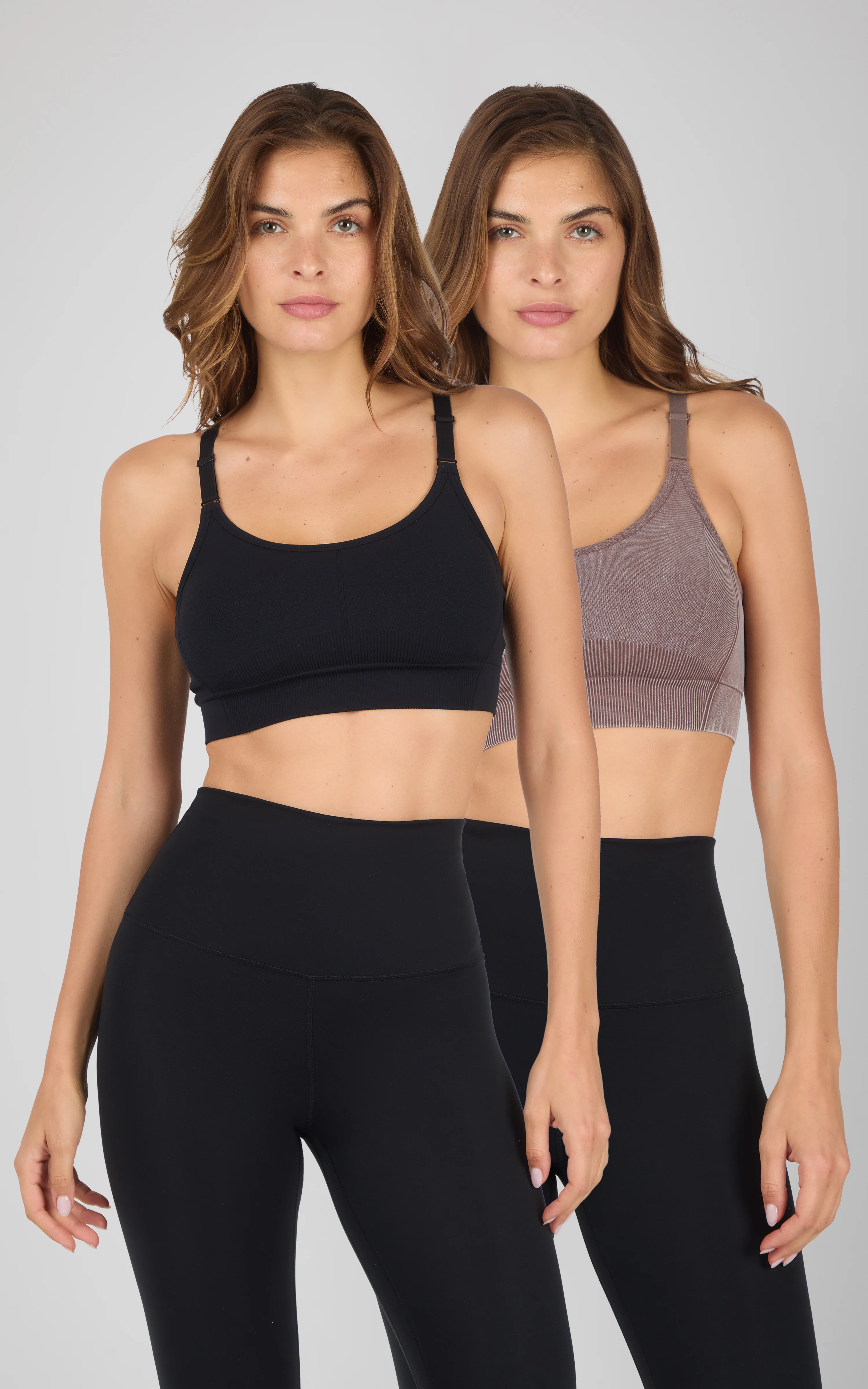 2PK Stone Wash Seamless Ribbed Maelis Bra - Image 13