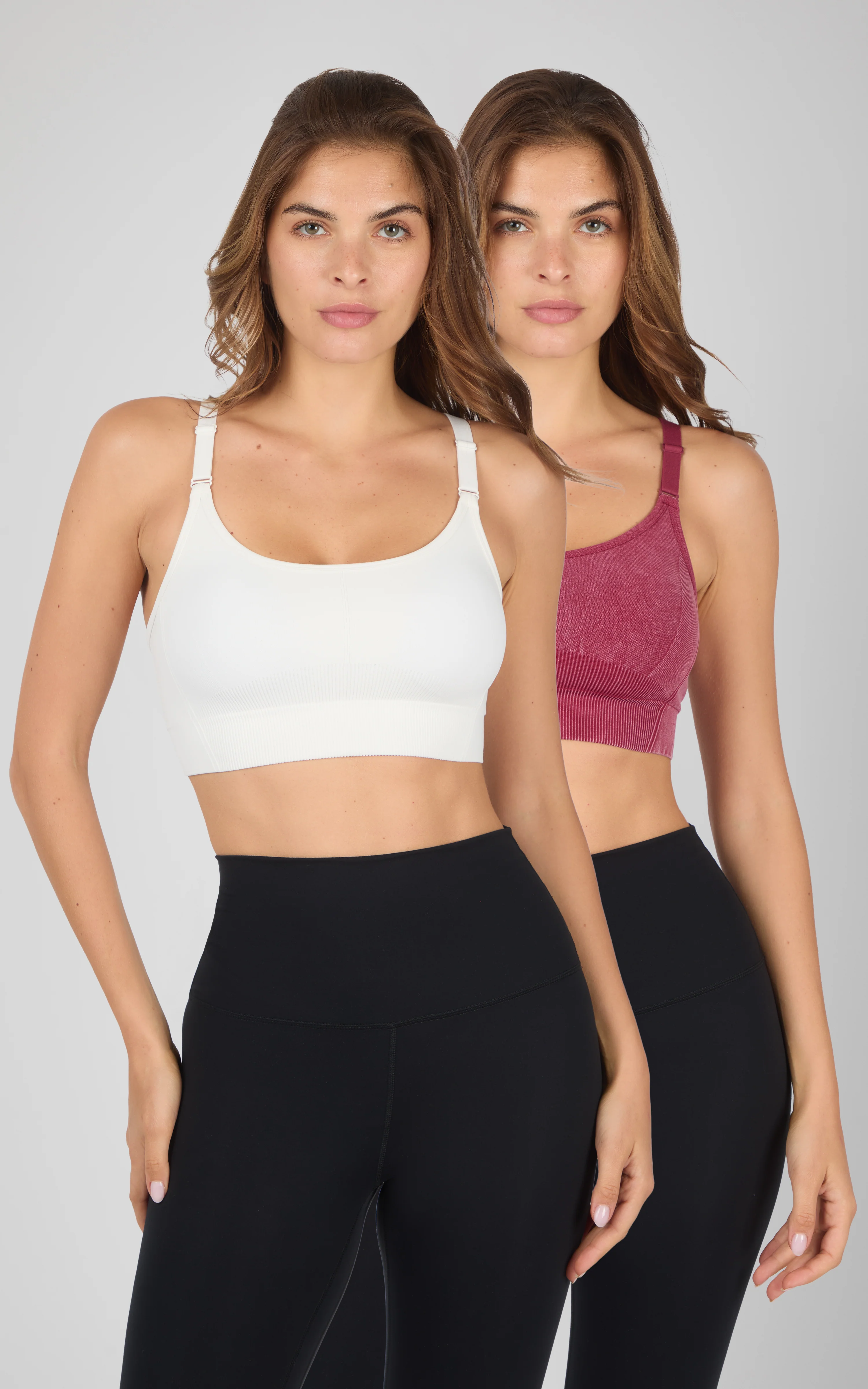 2PK Stone Wash Seamless Ribbed Maelis Bra - Image 6