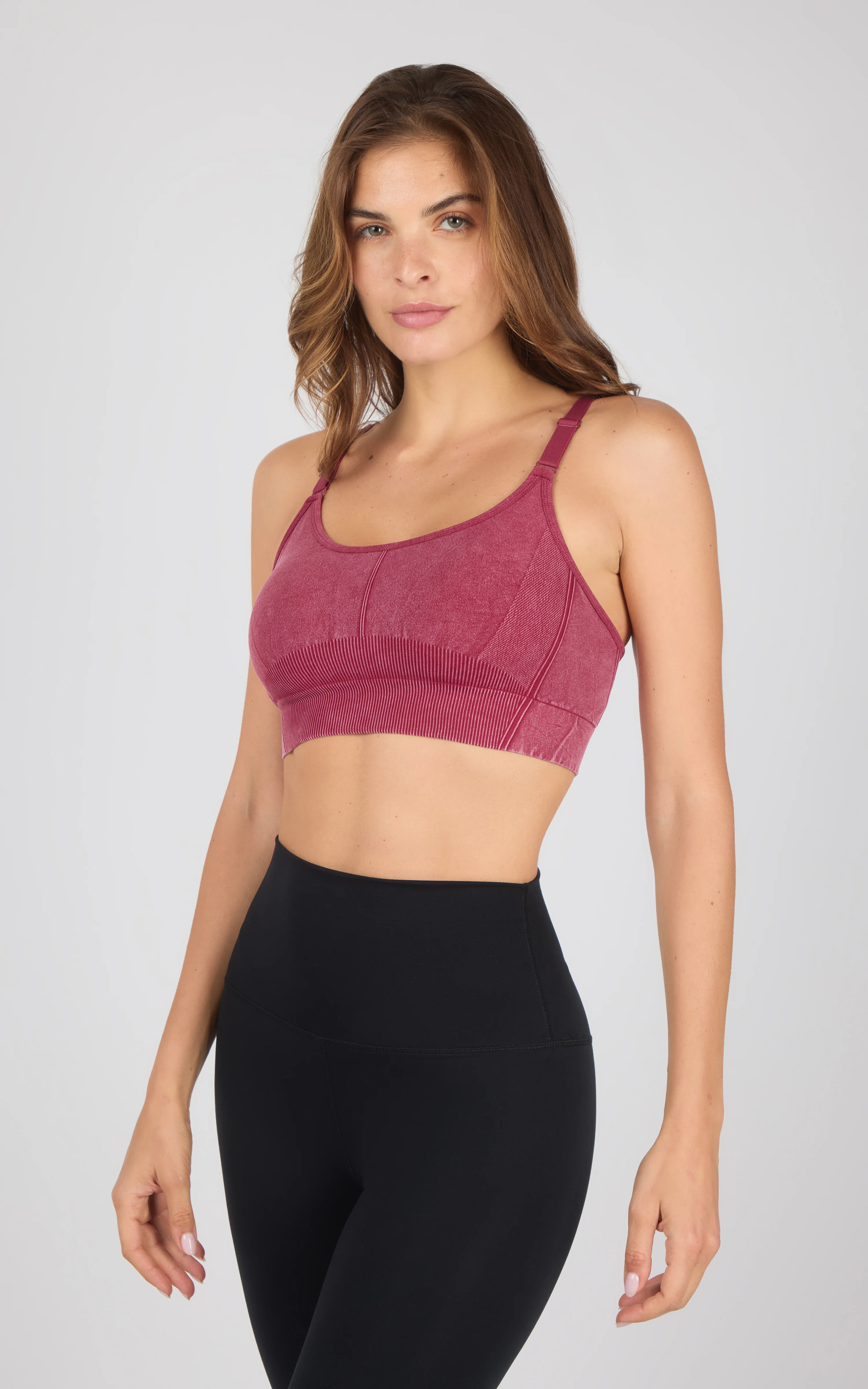 2PK Stone Wash Seamless Ribbed Maelis Bra - Image 8
