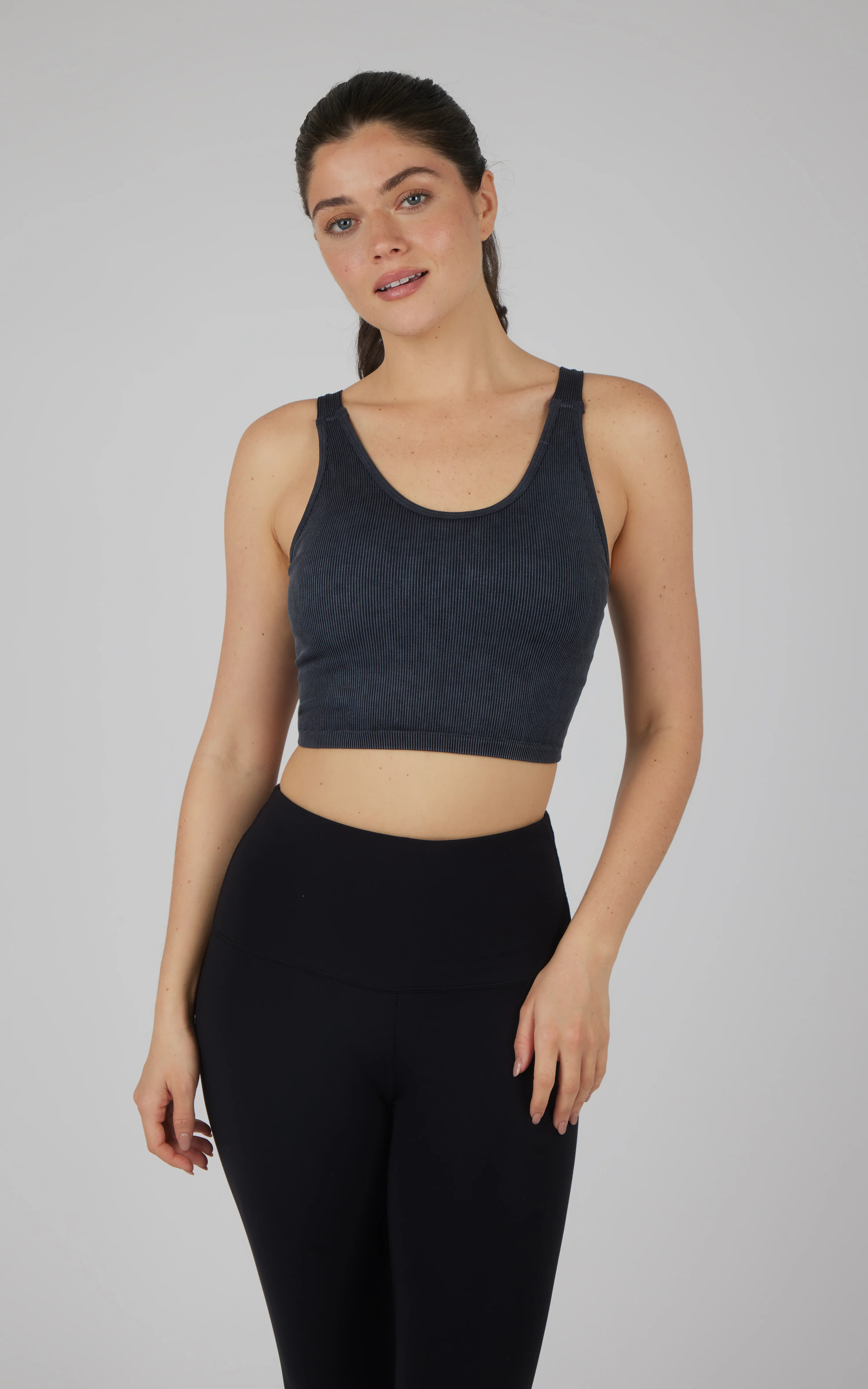 Stonewash 2 PK Scoop Neck Bralette Tank - Image 15