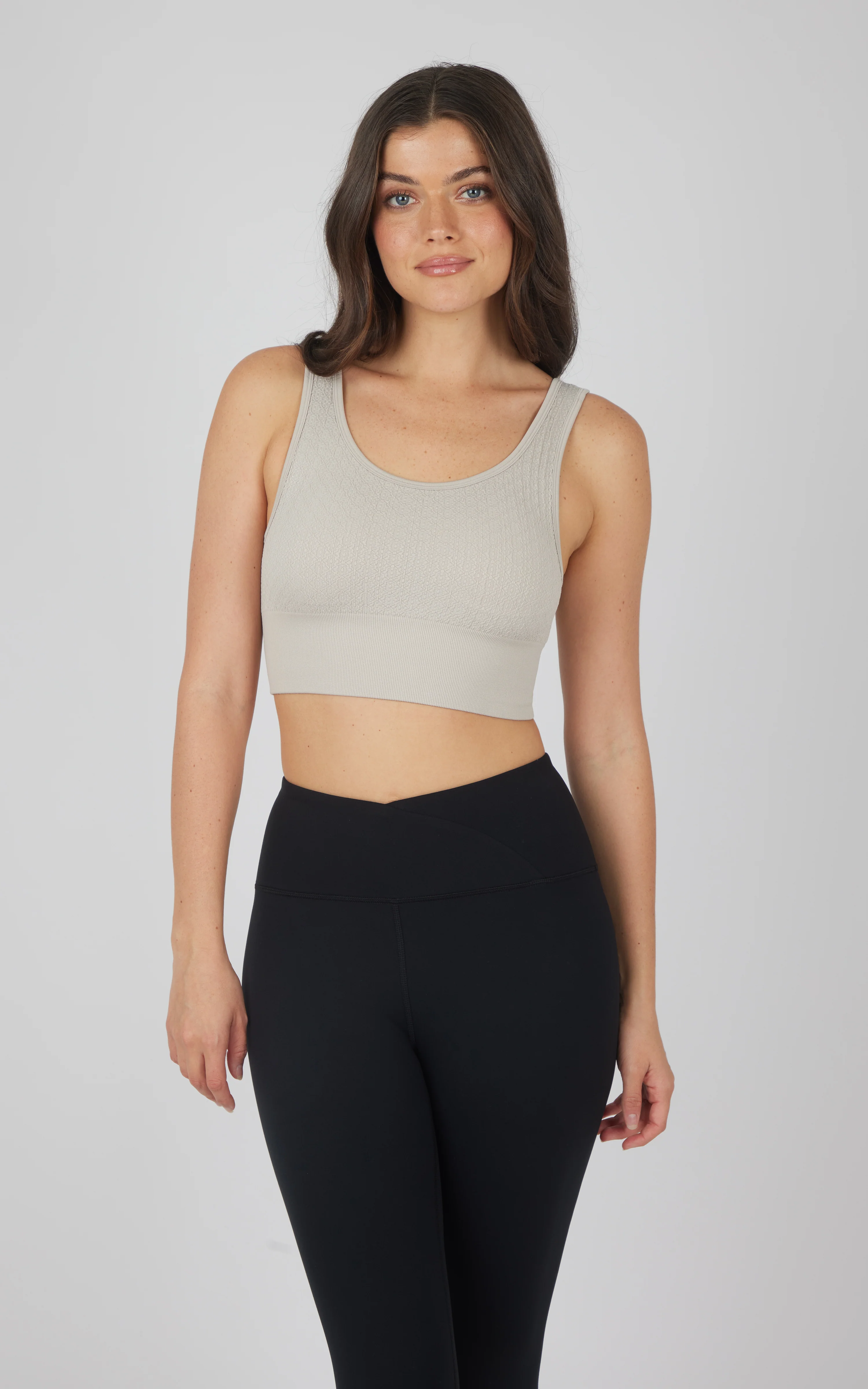 2 PK Textured Seamless Scooped Neck Bra - Image 6