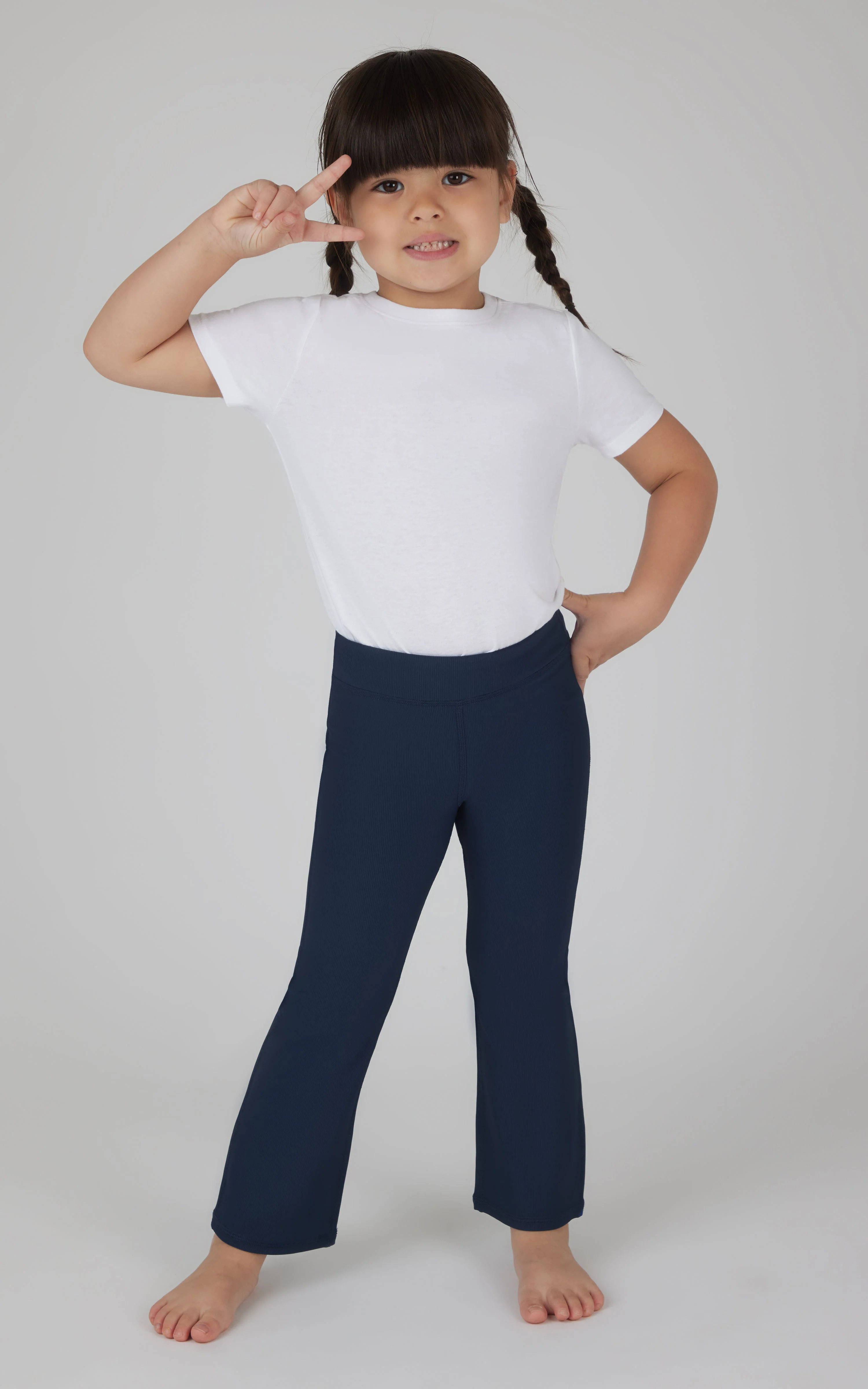 Toddler Girls 2 PK Ribbed Flared Pant - Image 18