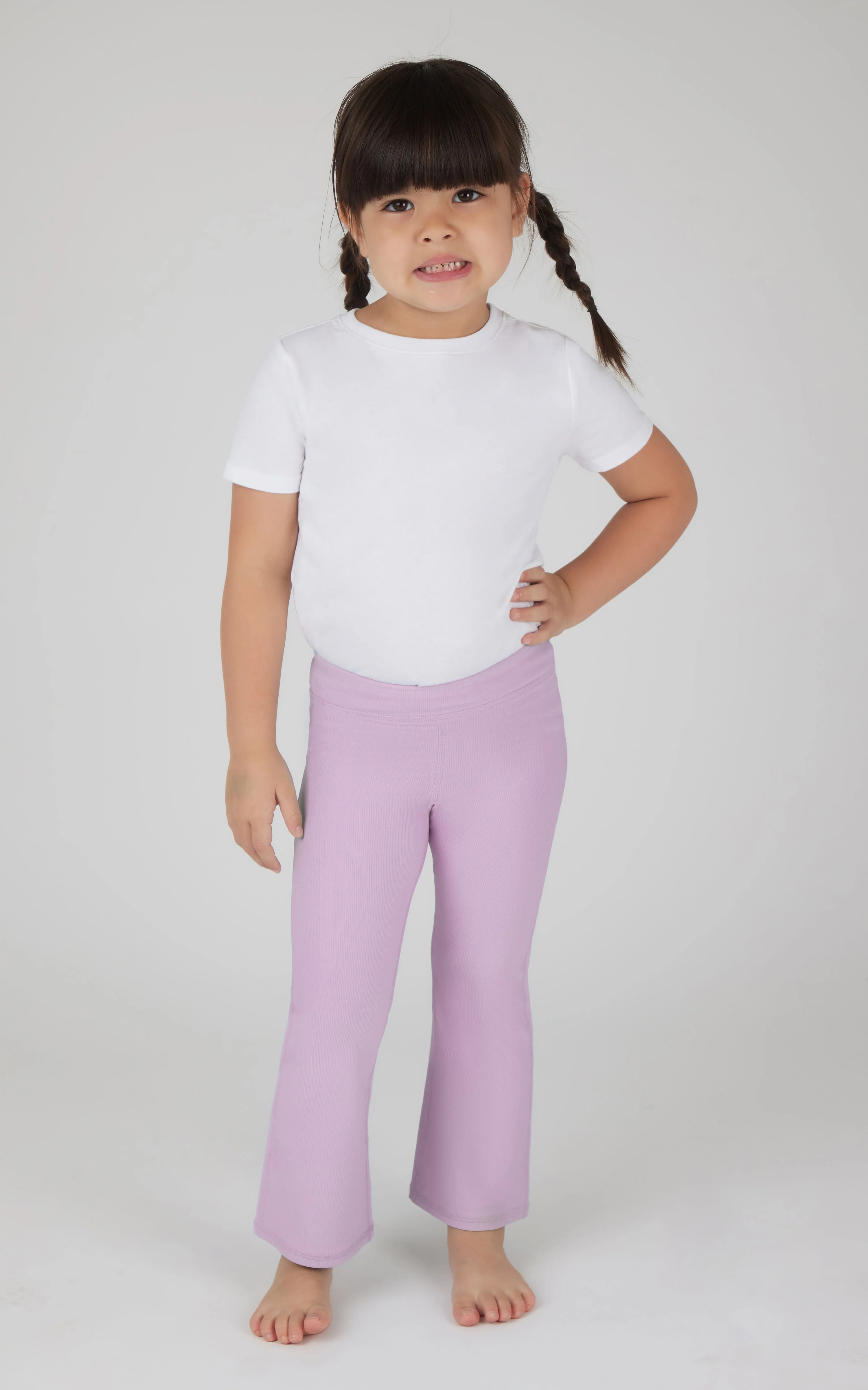 Toddler Girls 2 PK Ribbed Flared Pant - Image 23