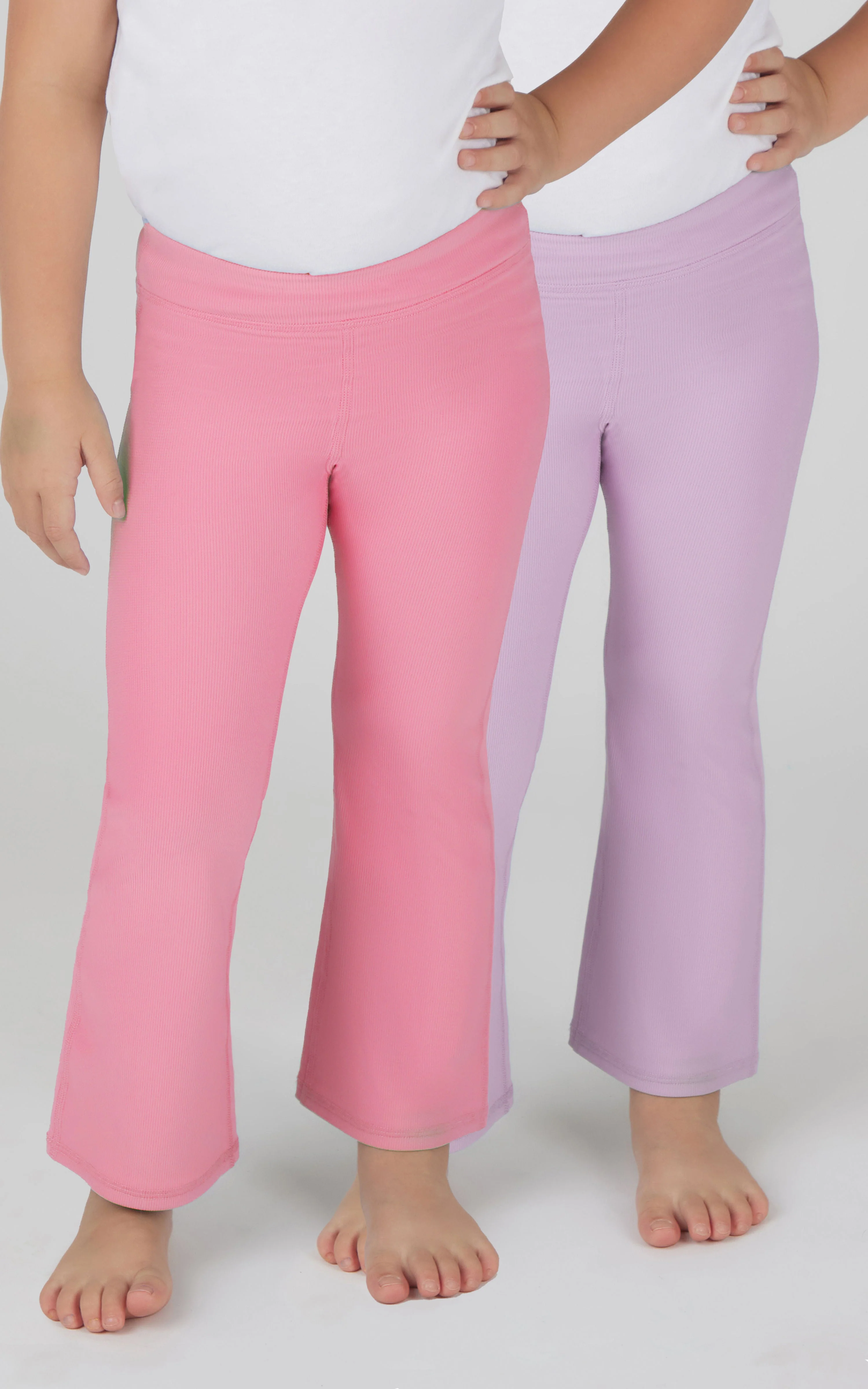 Toddler Girls 2 PK Ribbed Flared Pant - Image 25