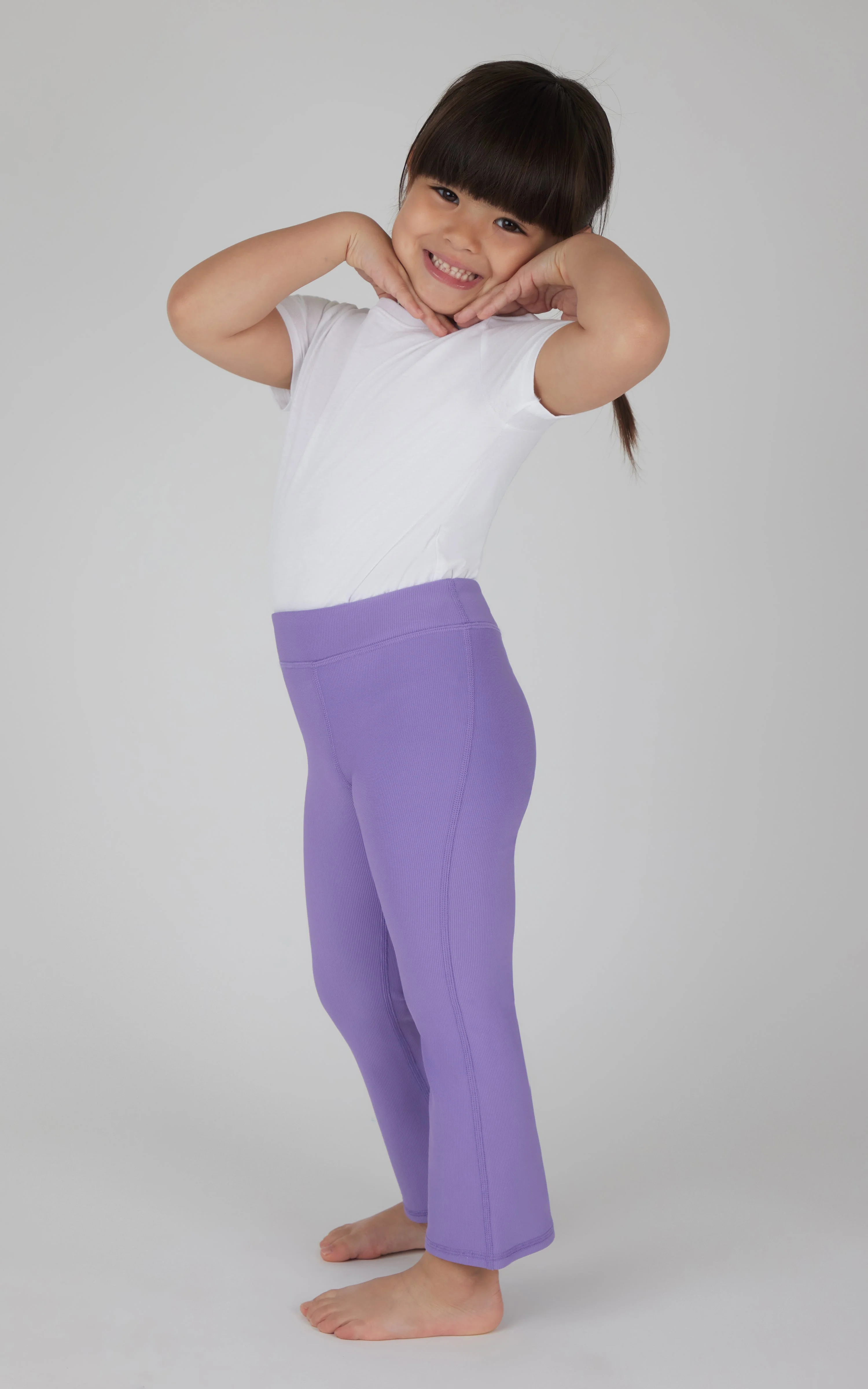 Toddler Girls 2 PK Ribbed Flared Pant - Image 3