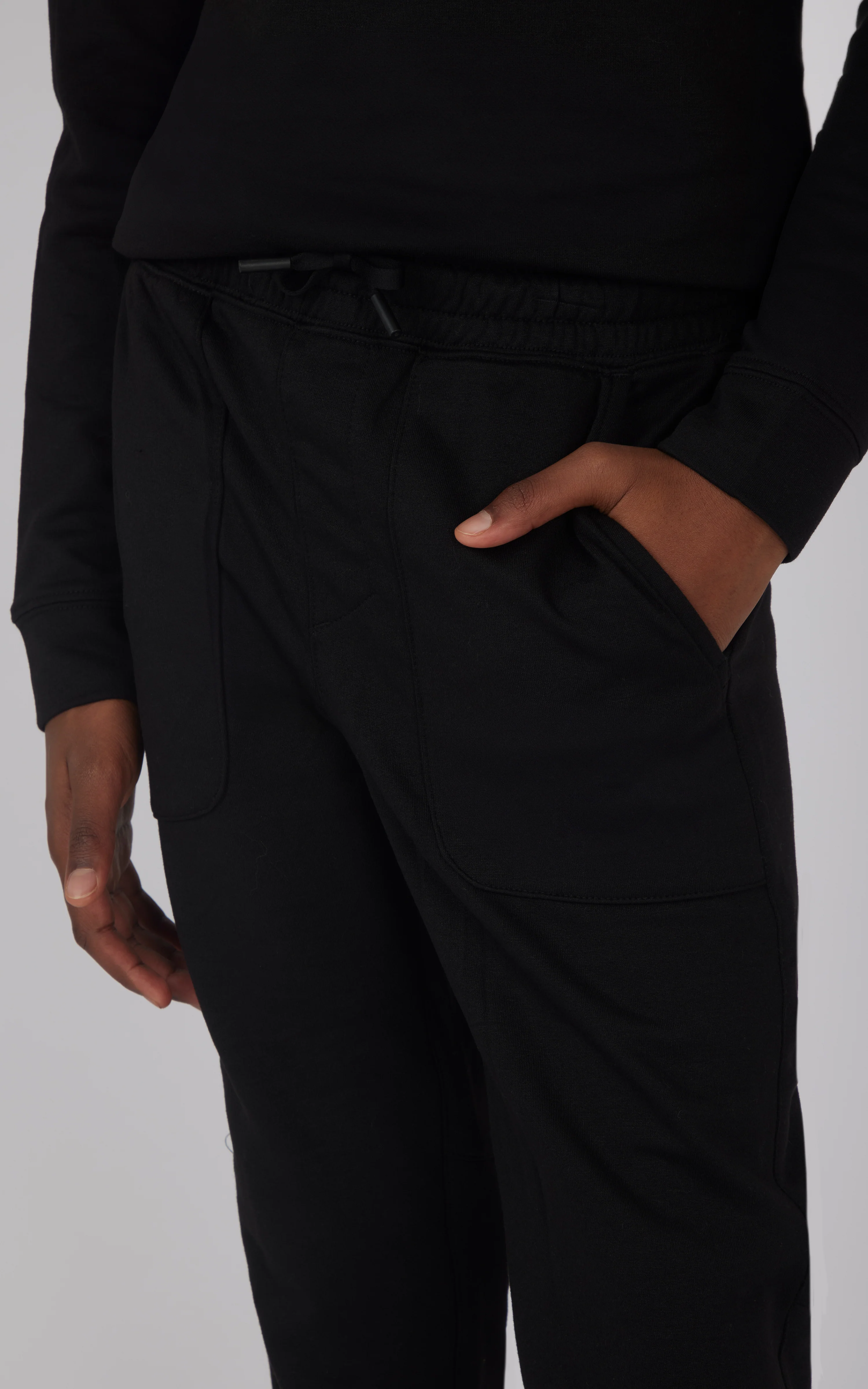 2 PC Boys Brushed Terry Pullover Hoodie+ Jogger Set - Image 3