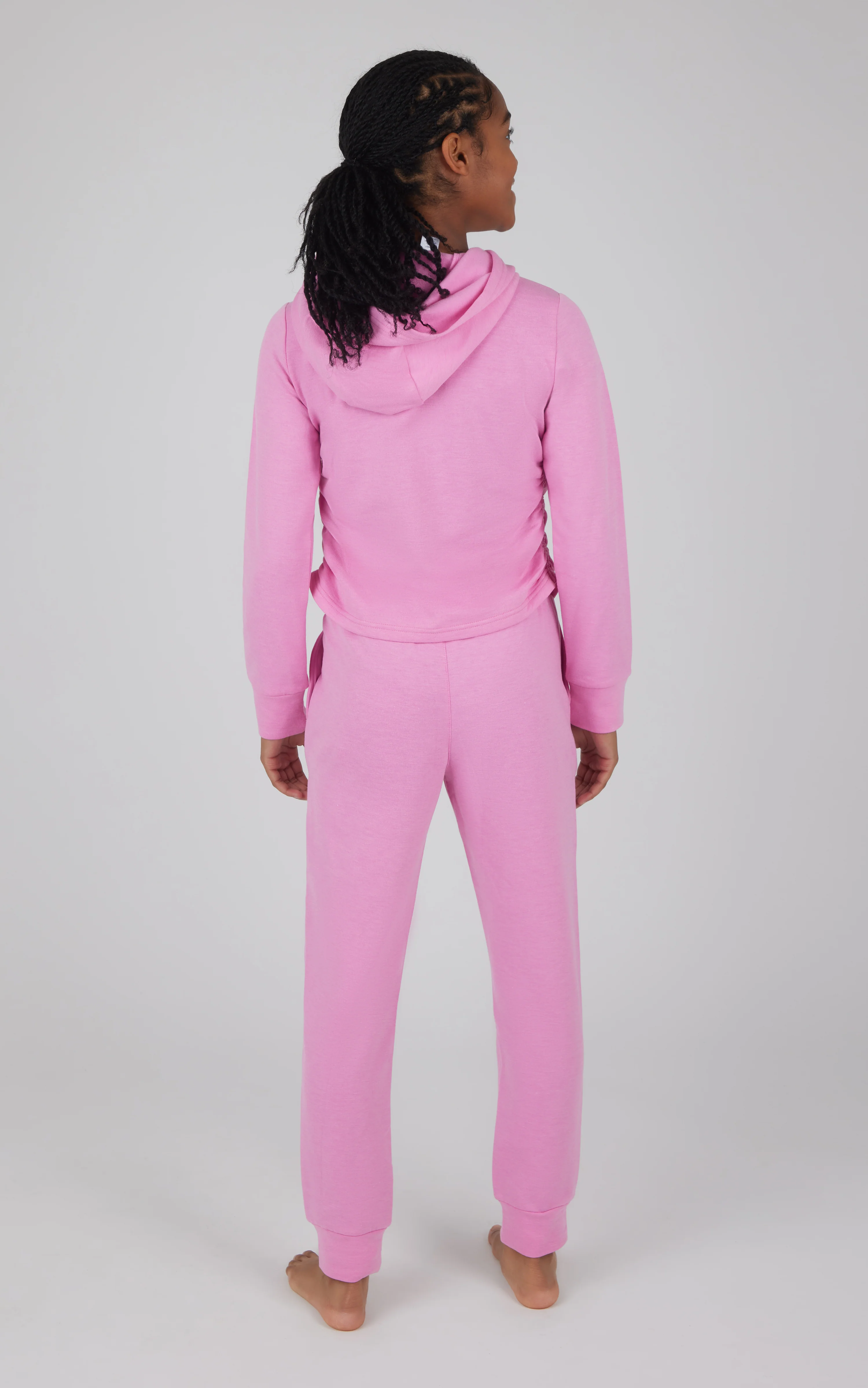 Girls 2 PC Terry Brushed Hoodie and Jogger - Image 12