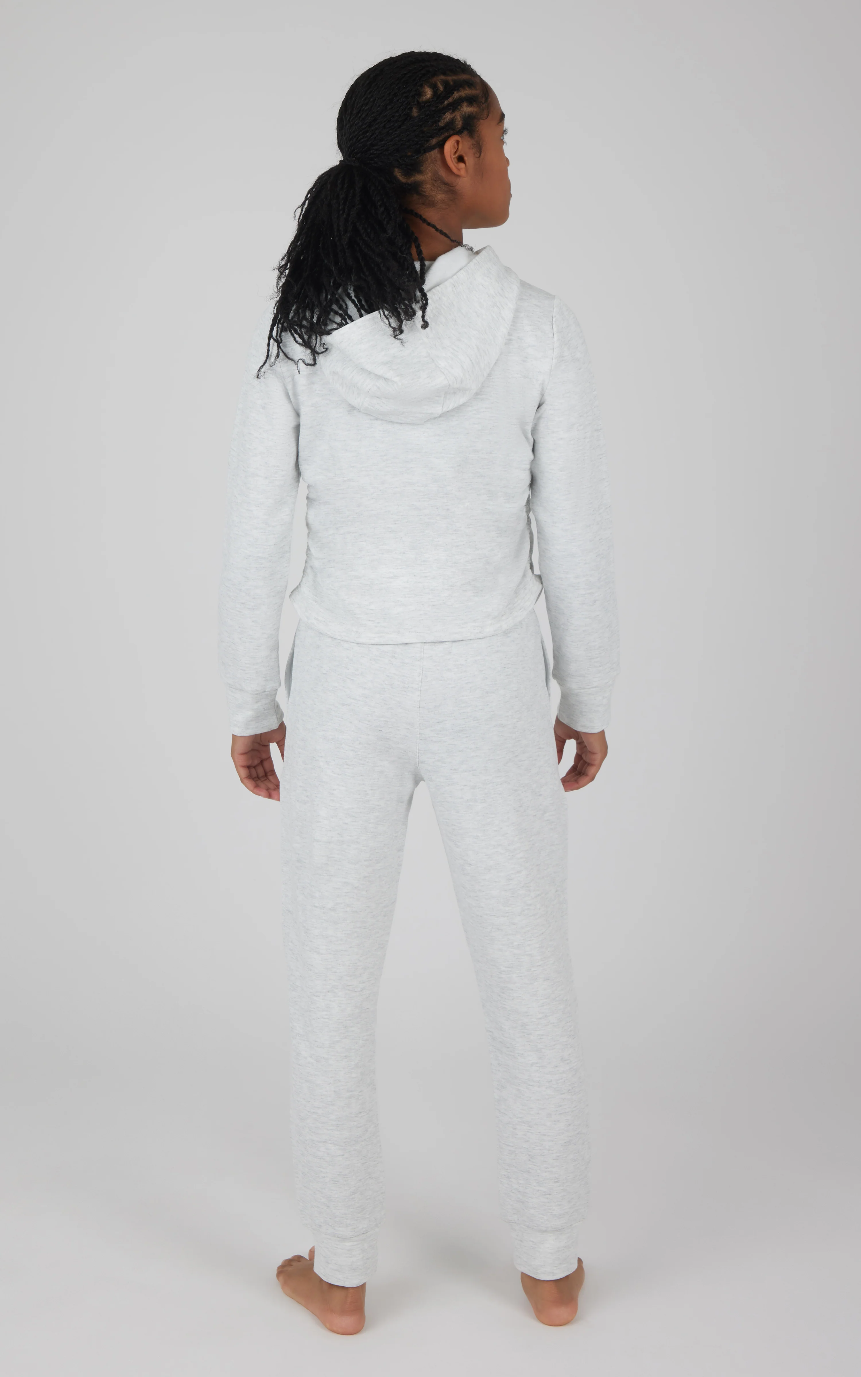 Girls 2 PC Terry Brushed Hoodie and Jogger - Image 3