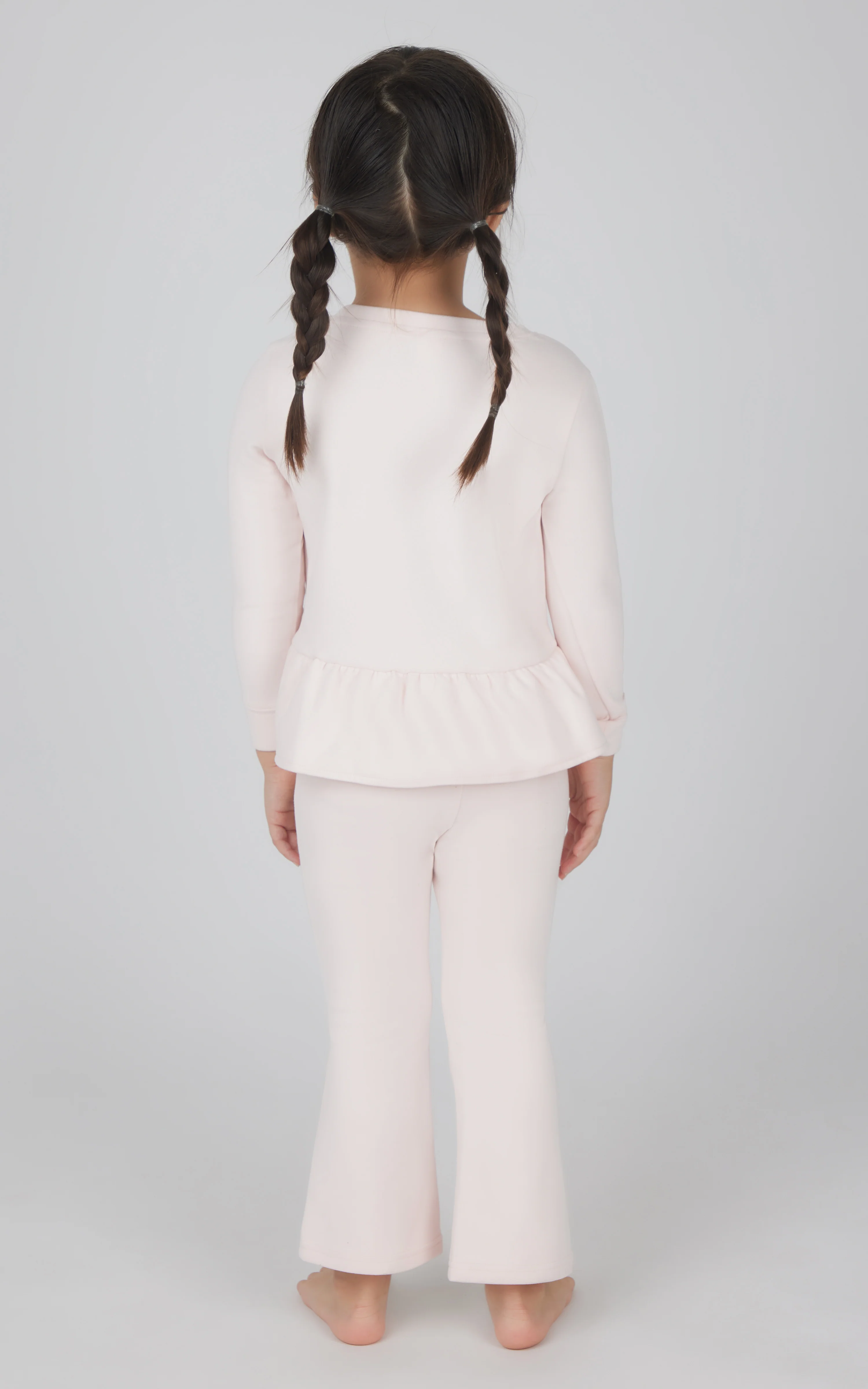 Toddler 2 PC Melange Pullover Top and Flare Leg Pant - Image 12