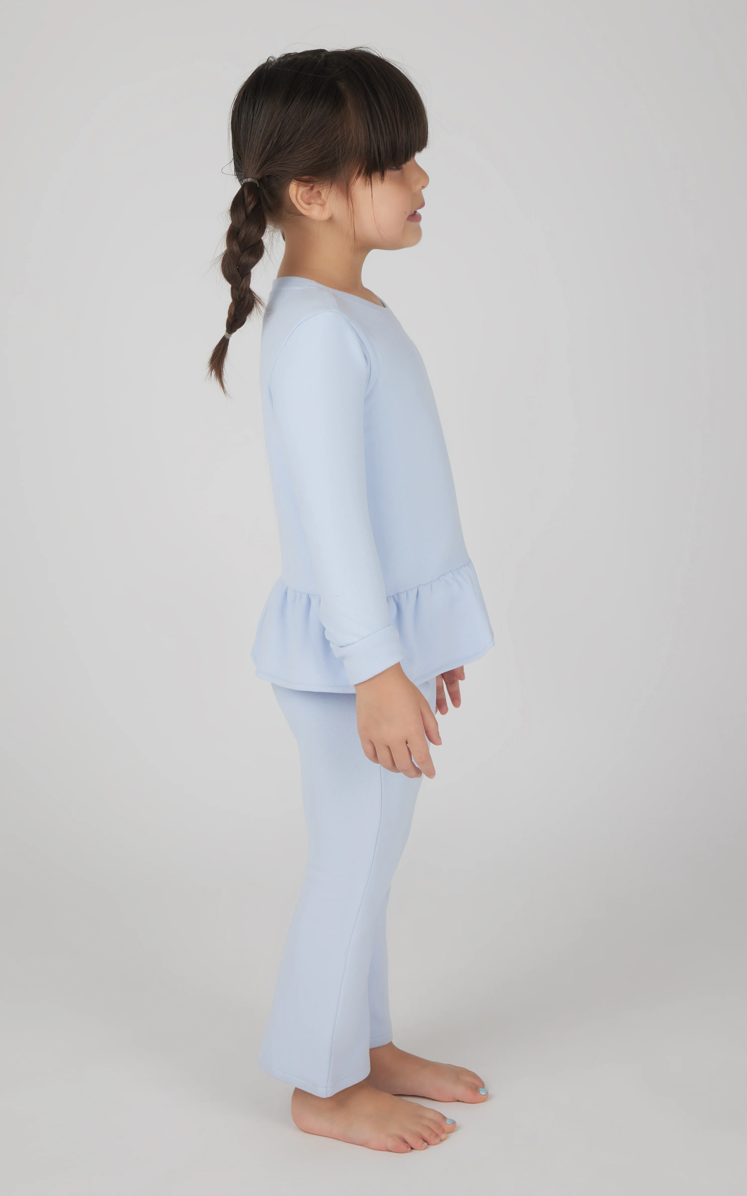 Toddler 2 PC Melange Pullover Top and Flare Leg Pant - Image 5