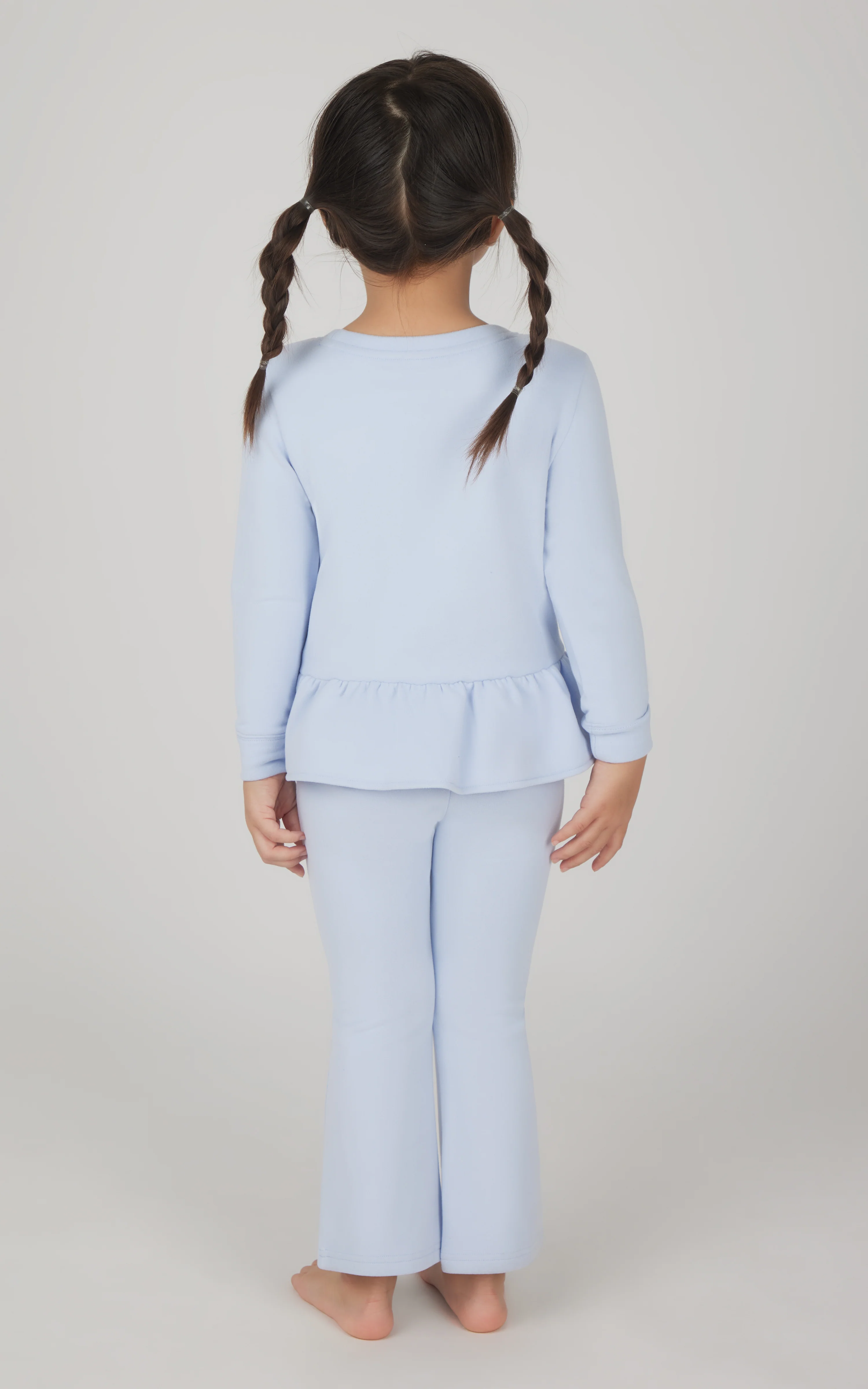 Toddler 2 PC Melange Pullover Top and Flare Leg Pant - Image 6
