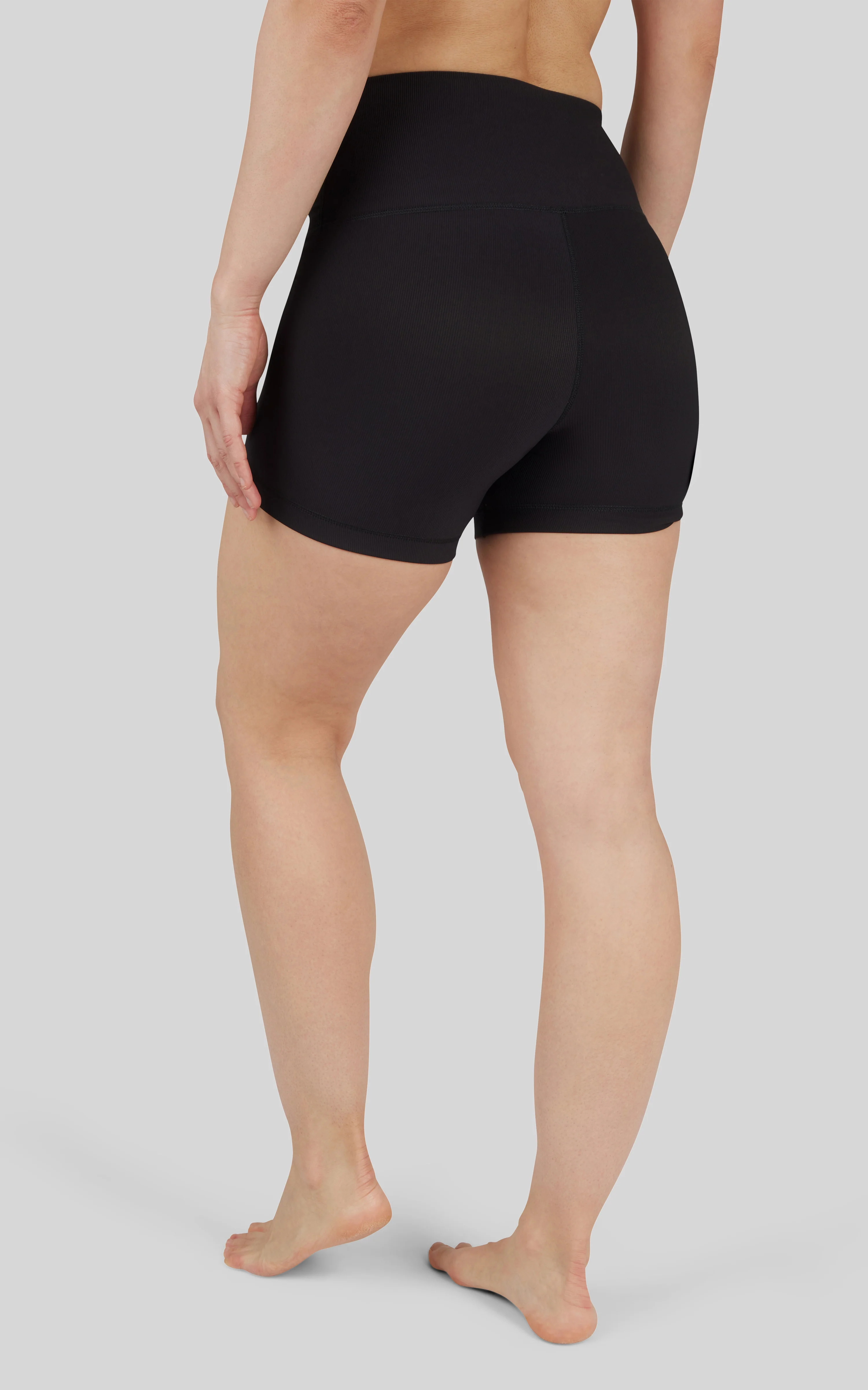 2 PK 5" Ribbed Elastic Free Waisband Short - Image 10
