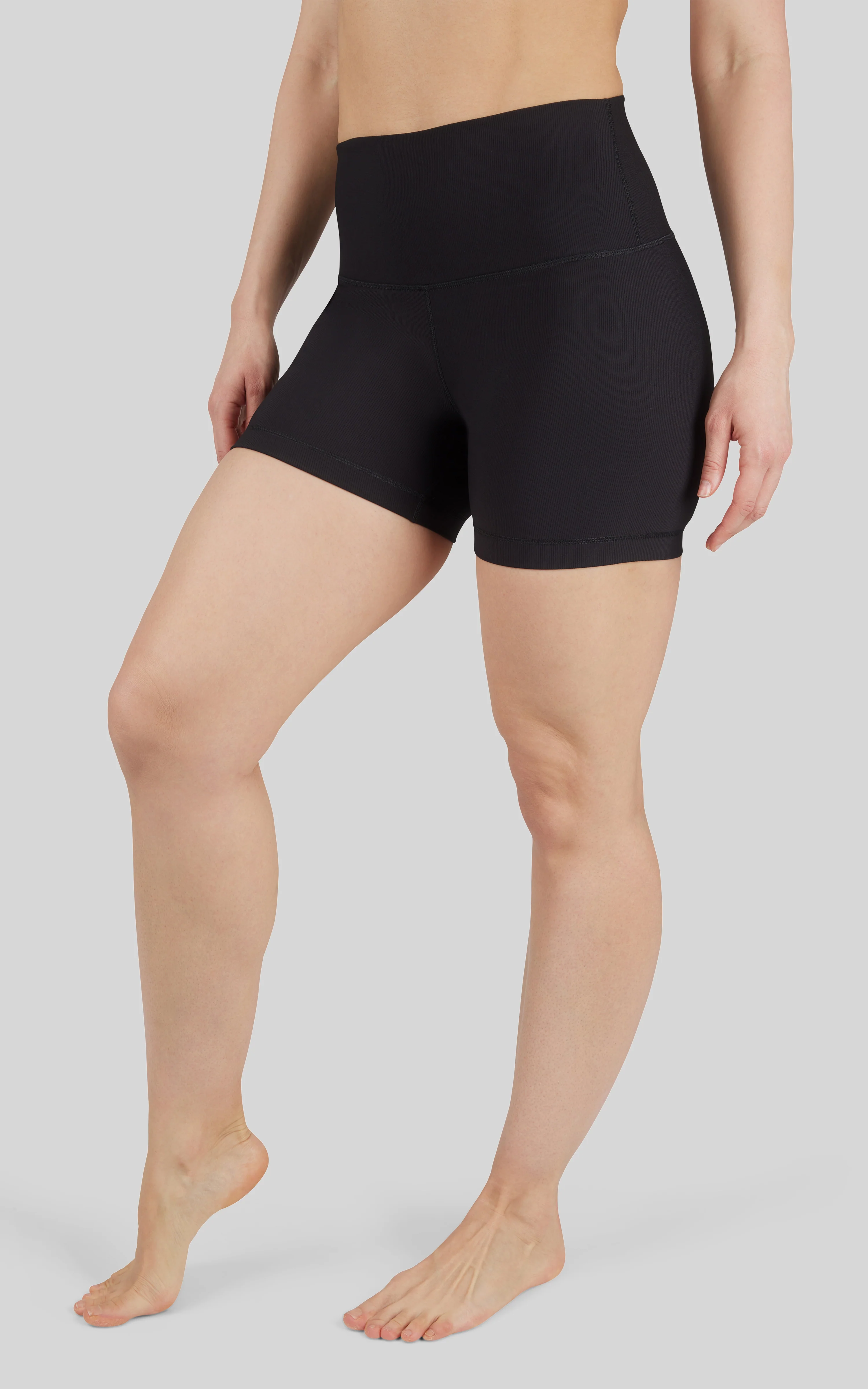 2 PK 5" Ribbed Elastic Free Waisband Short - Image 5