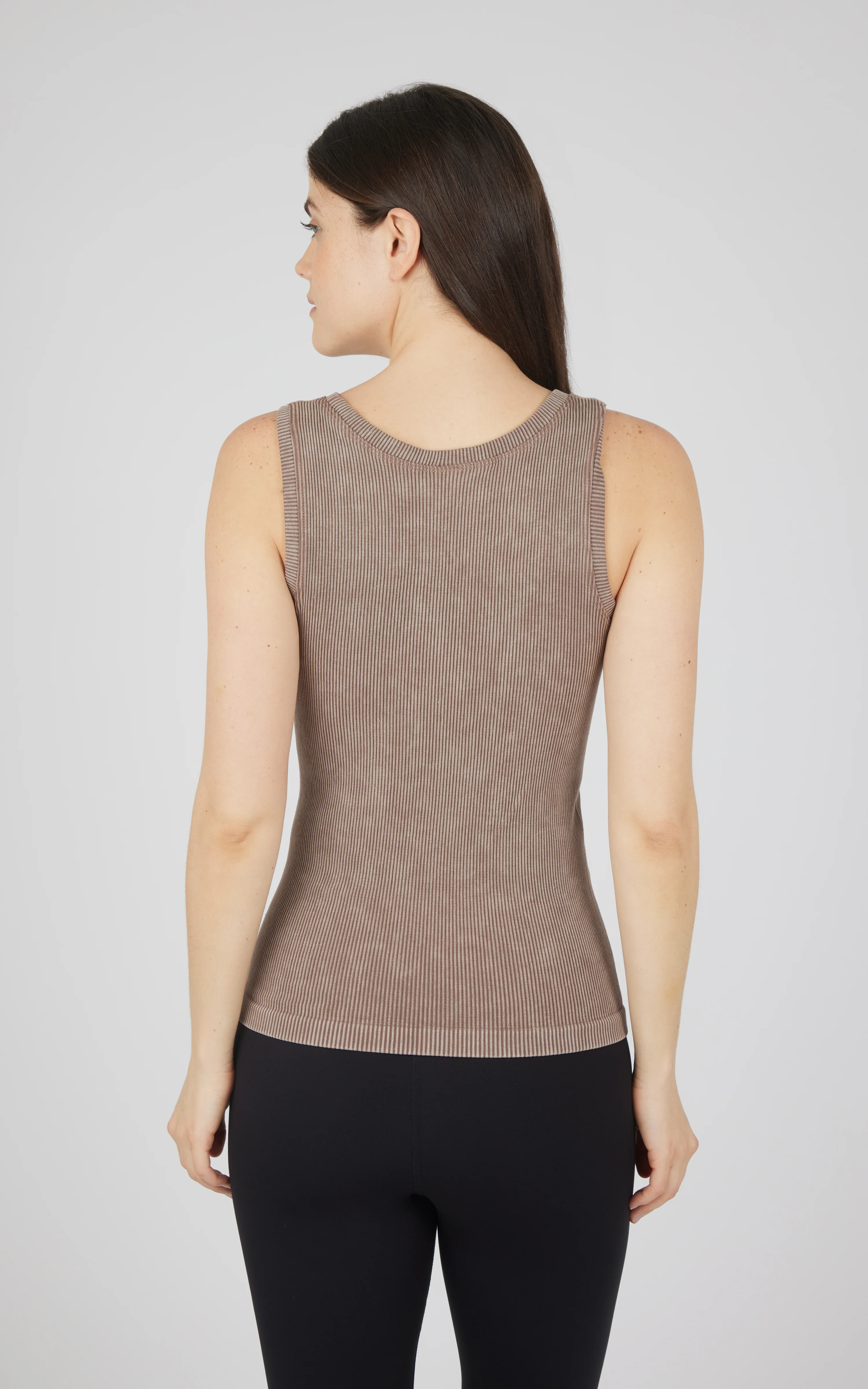 2 PK Stonewash Ribbed Seamless Tank - Image 8
