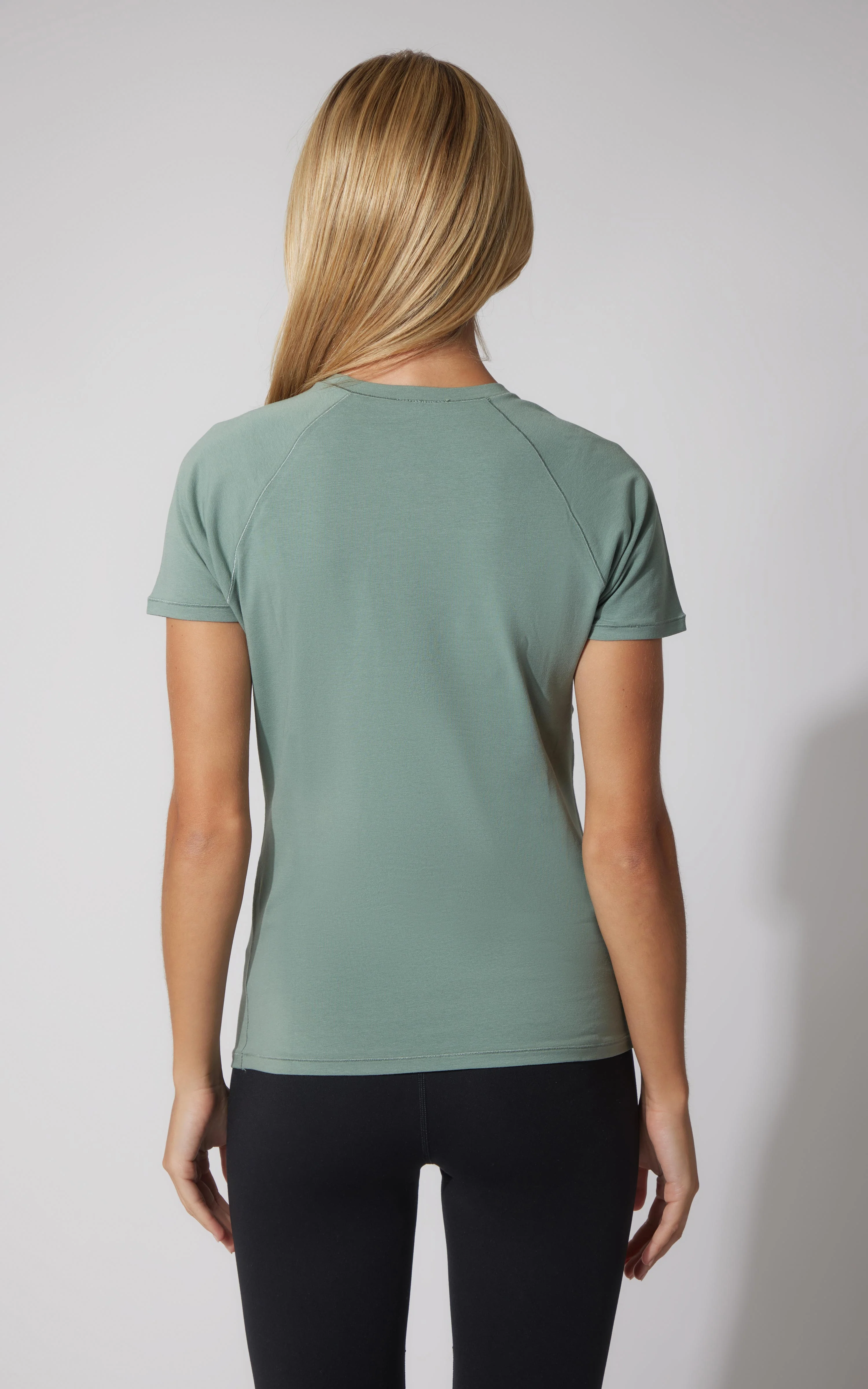 2 PK Vintage Cotton Crew Neck Short Sleeve Top - Image 8