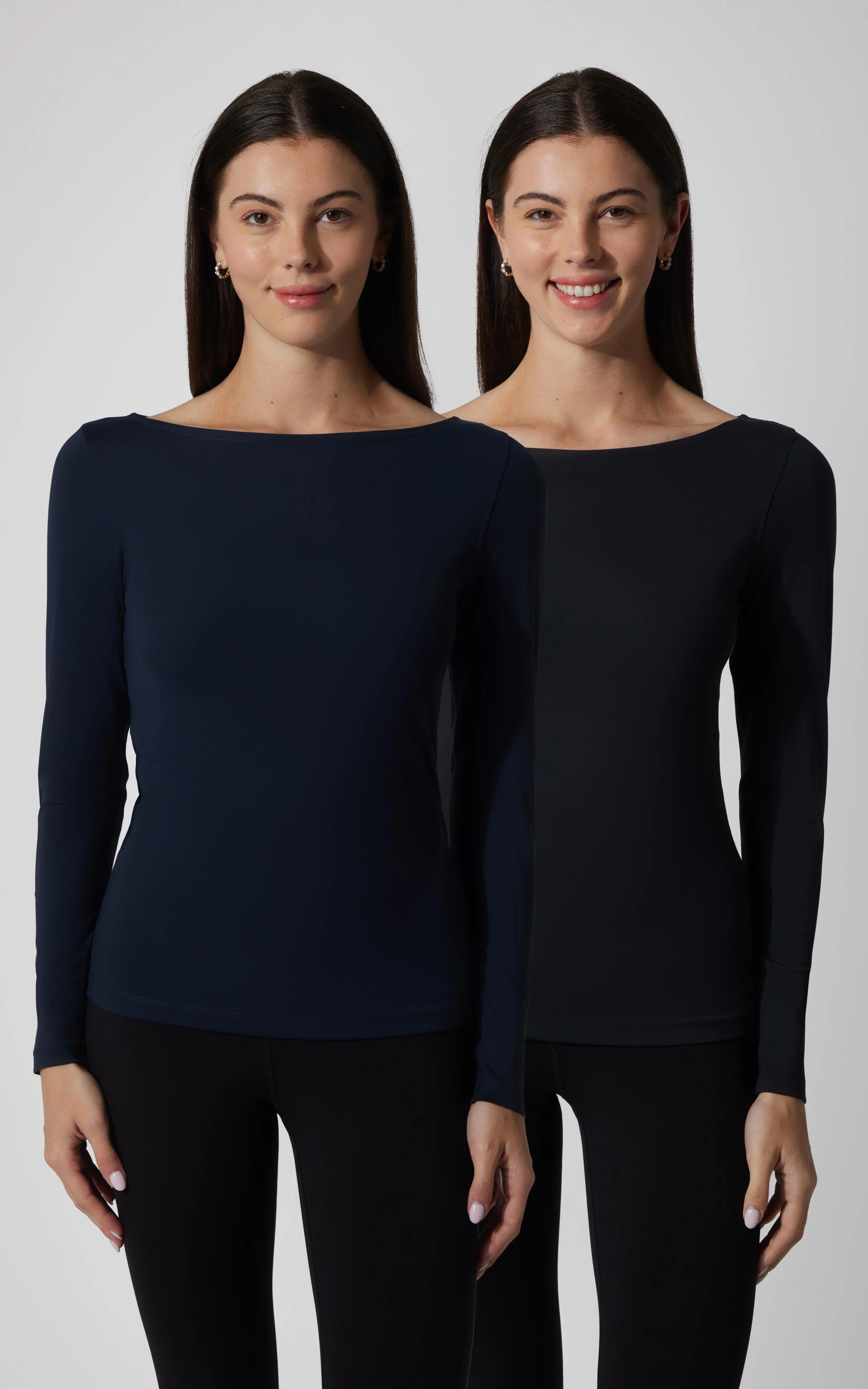 2 PK Zenly Boat Neck Long Sleeve Top - Image 6