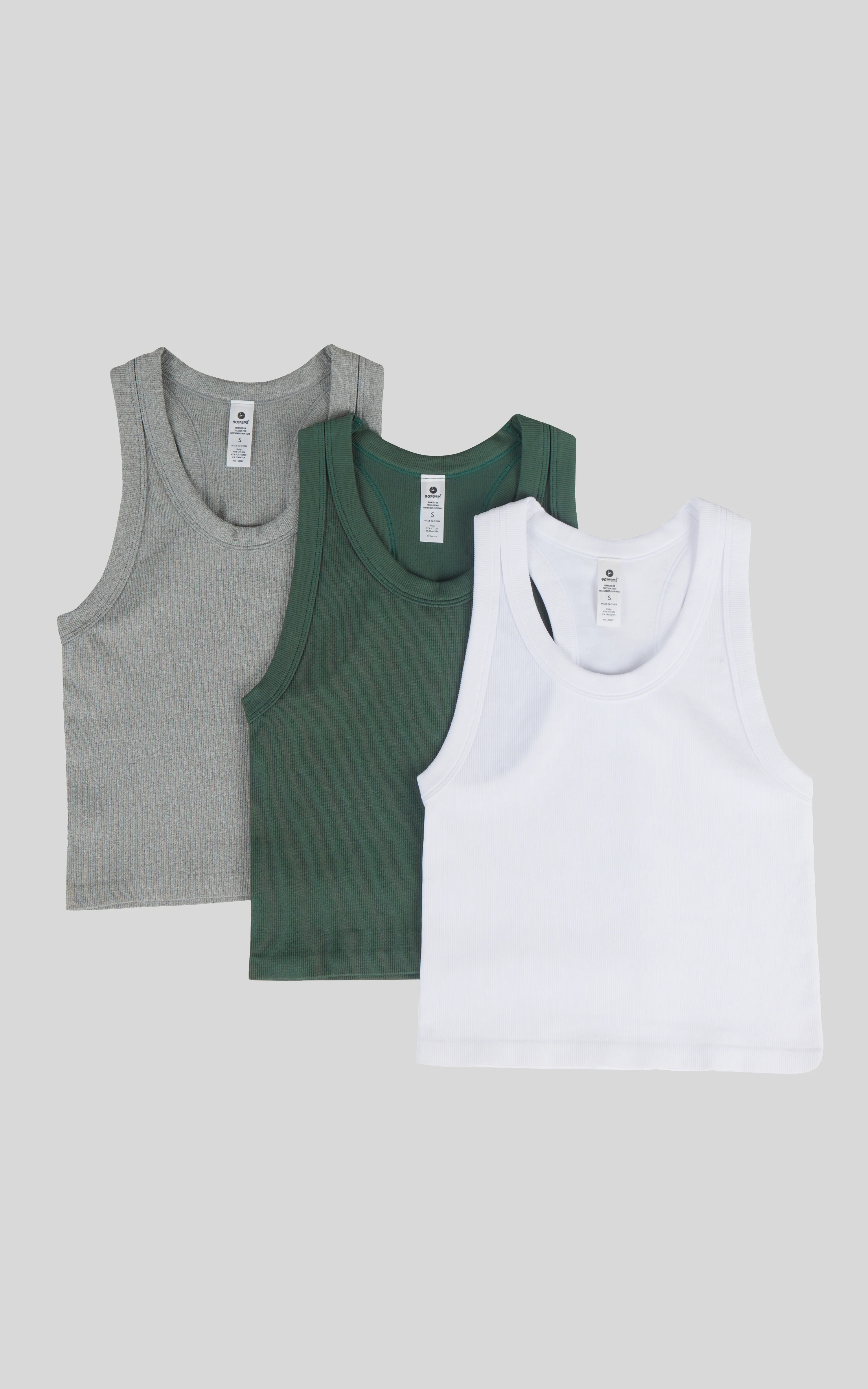 3 PK Ribbed Racerback Tank - Image 37