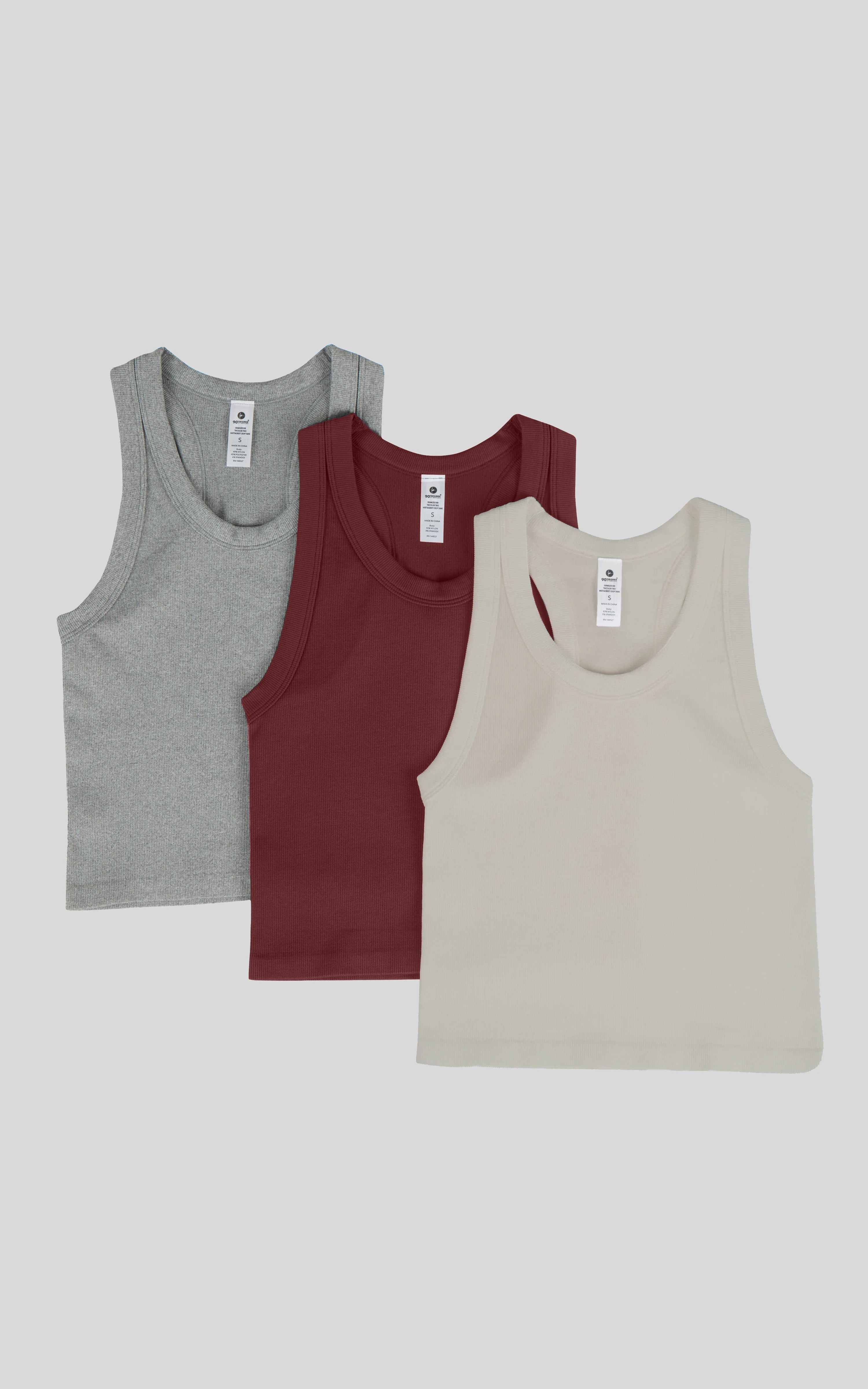 3 PK Ribbed Racerback Tank - Image 41