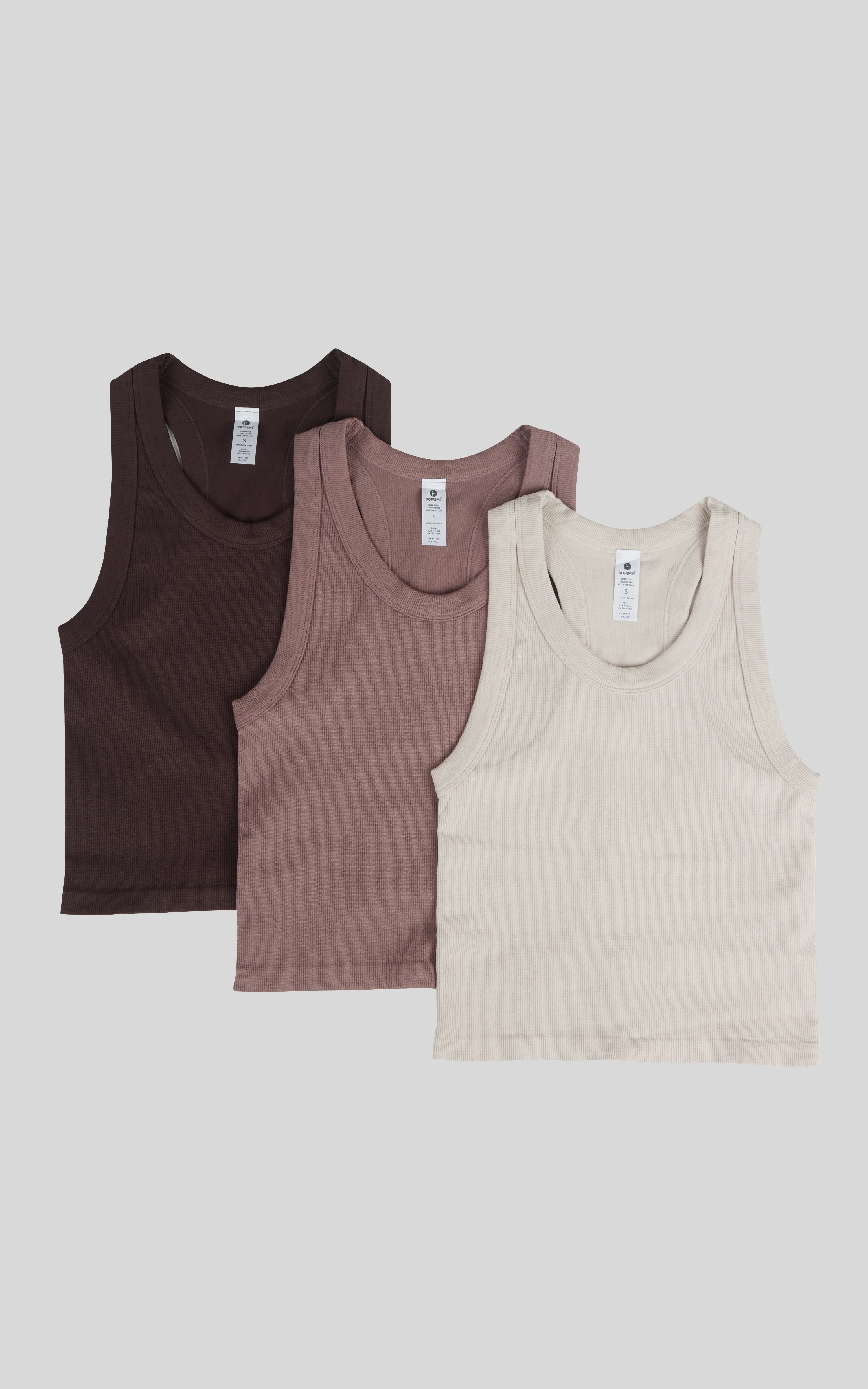 3 PK Ribbed Racerback Tank - Image 9