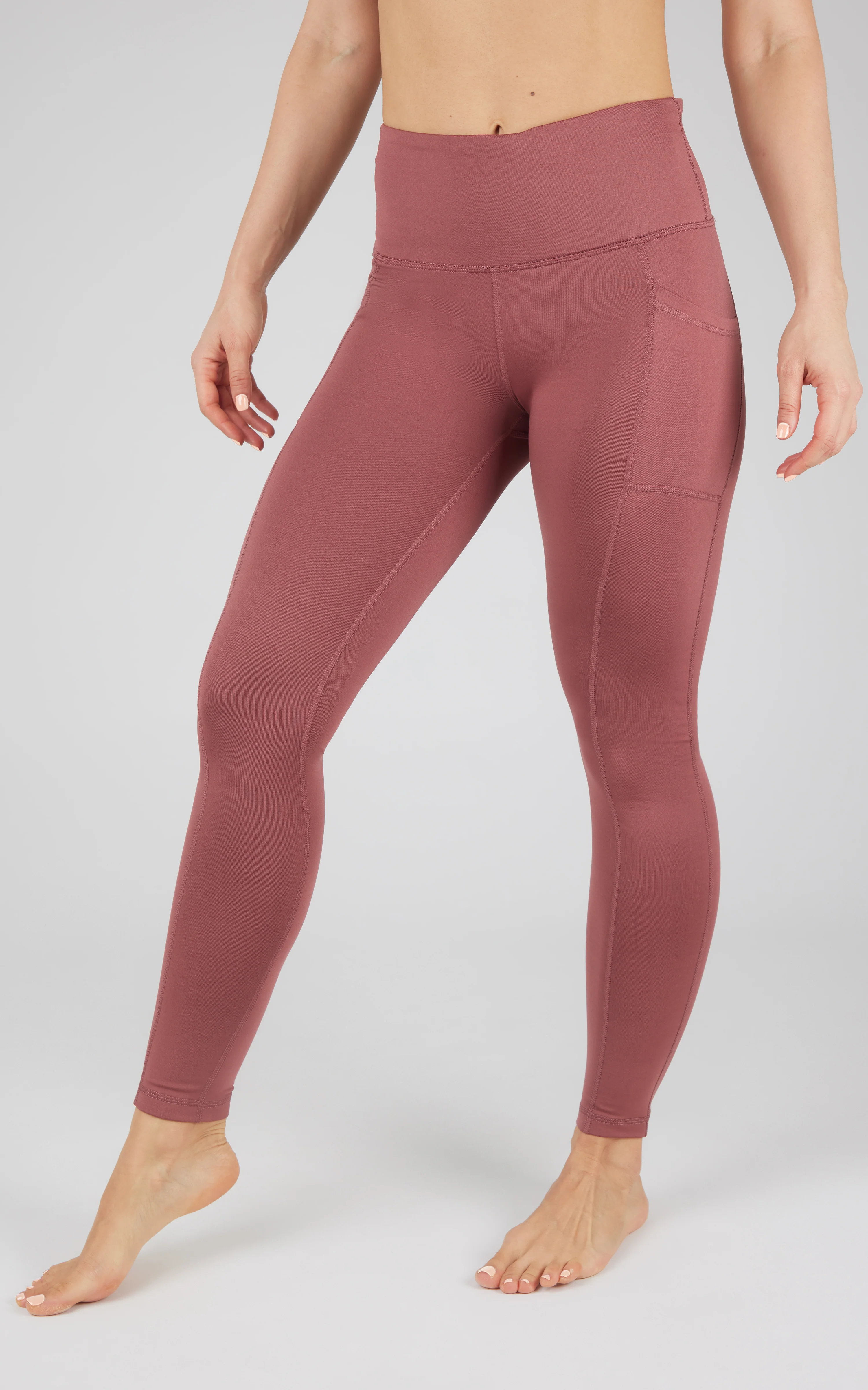 Cold Gear High Waist Fleece Lined Legging with Side Pockets - Image 13