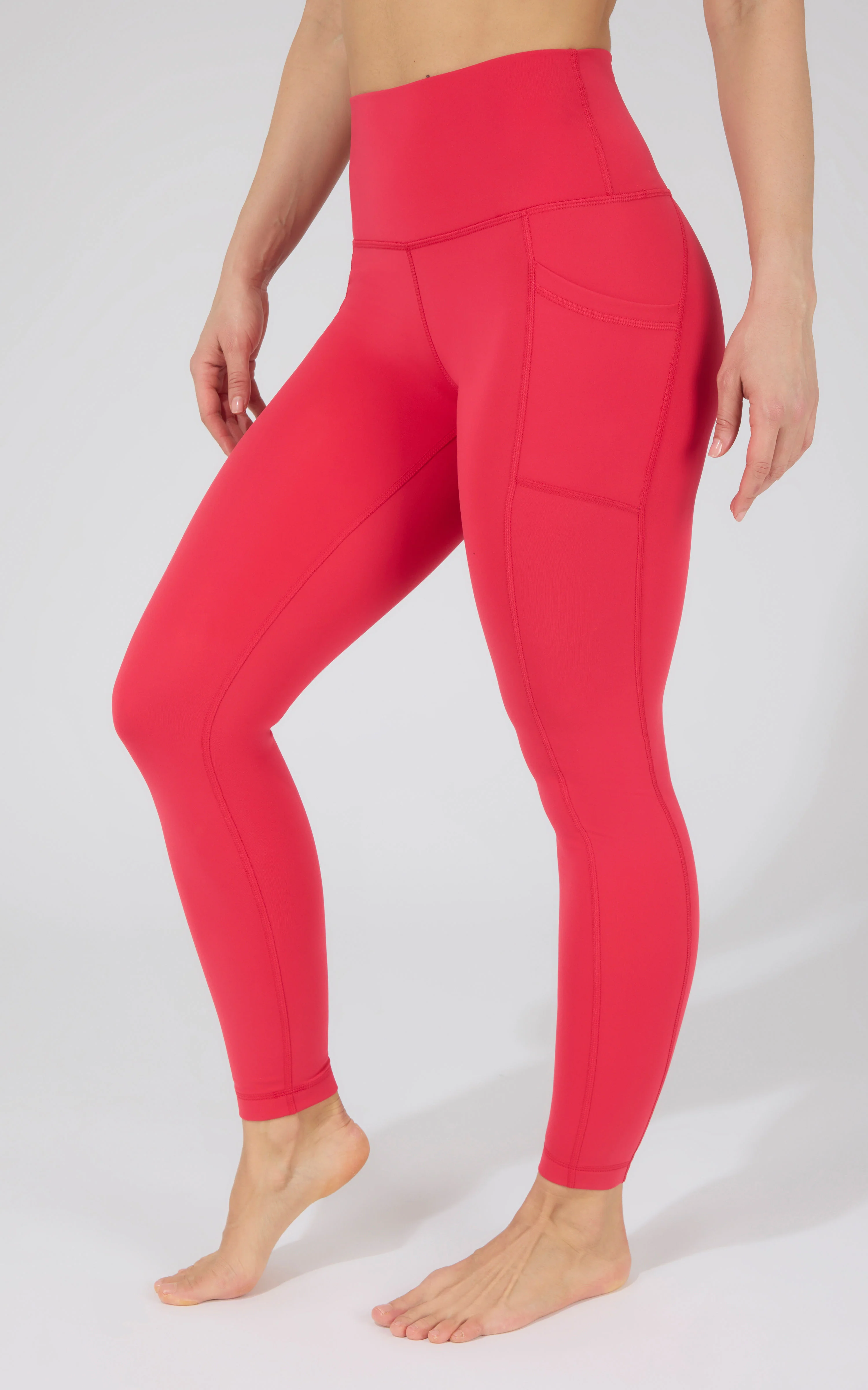 Cold Gear High Waist Fleece Lined Legging with Side Pockets - Image 42