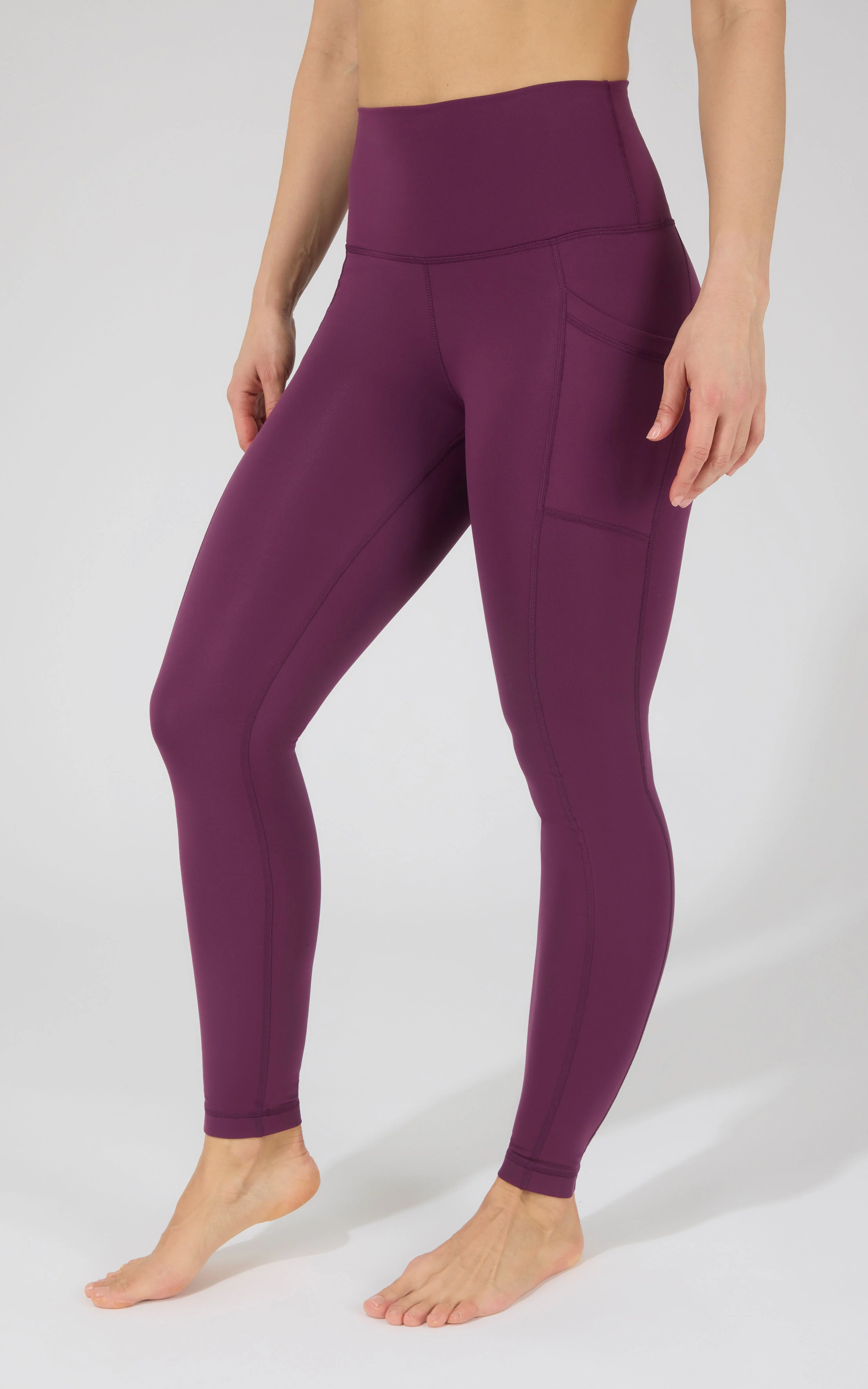 Cold Gear High Waist Fleece Lined Legging with Side Pockets - Image 5