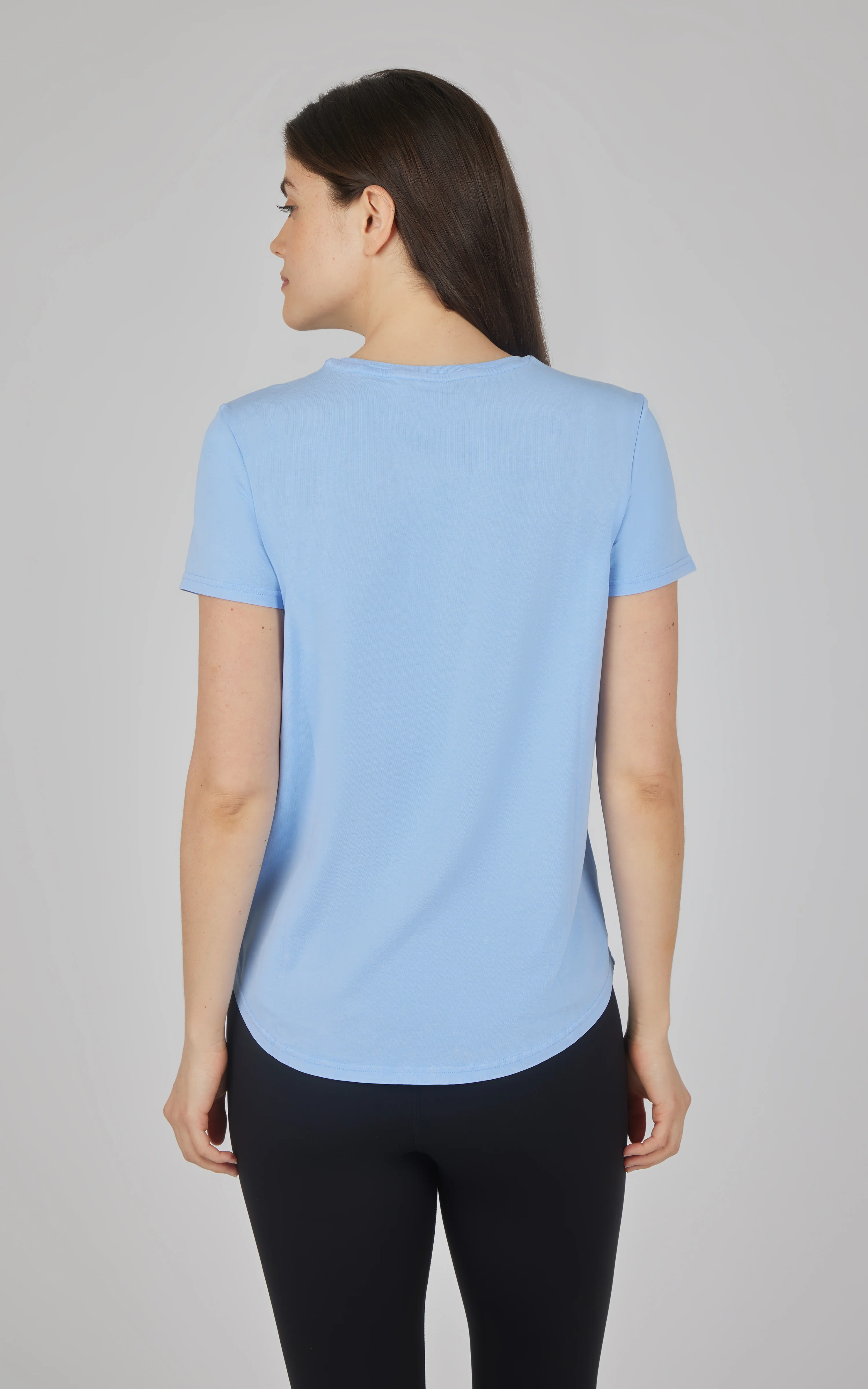 Cotton Jersey Brenna Acid Wash Crew Neck Tee - Image 5