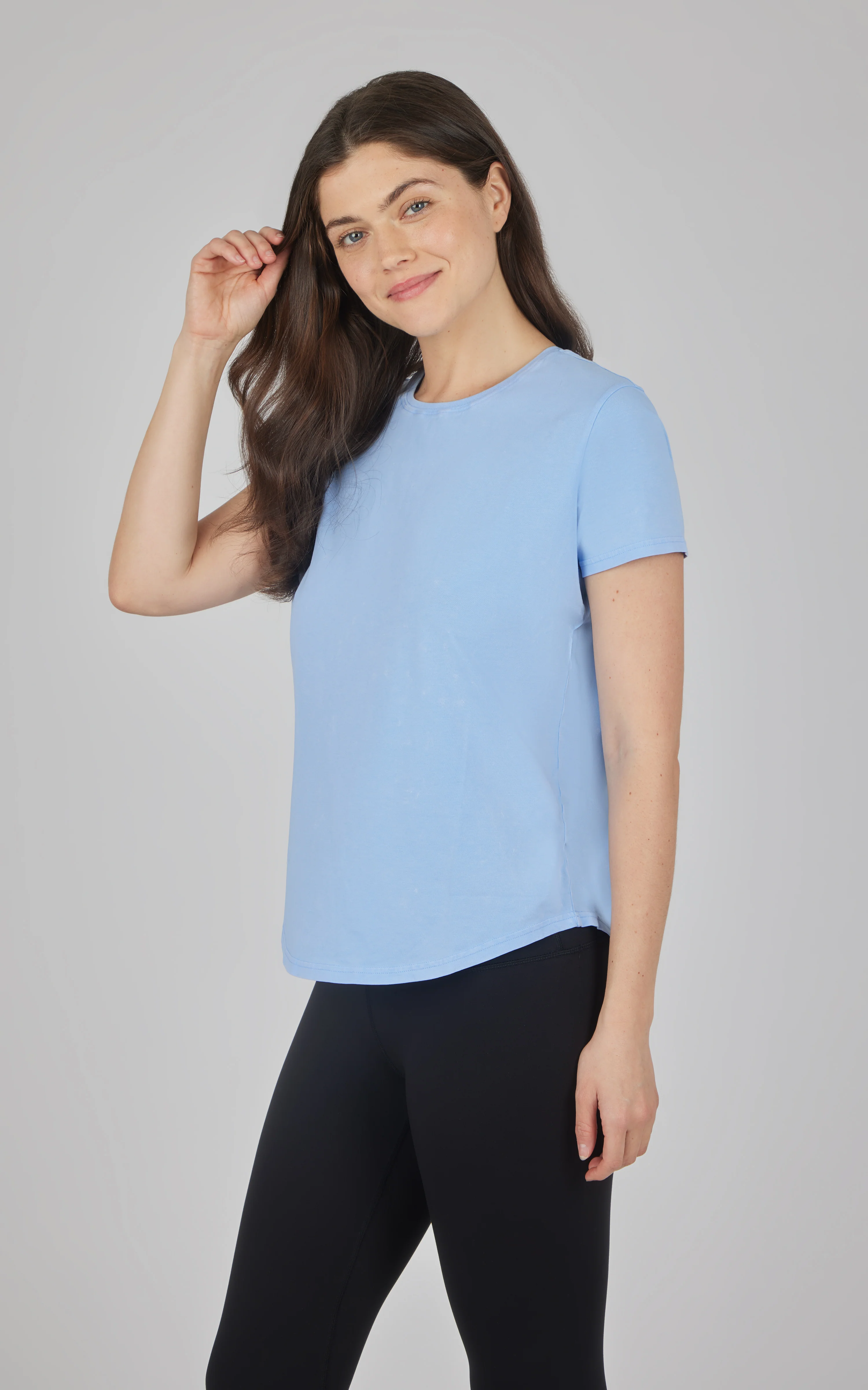 Cotton Jersey Brenna Acid Wash Crew Neck Tee - Image 6