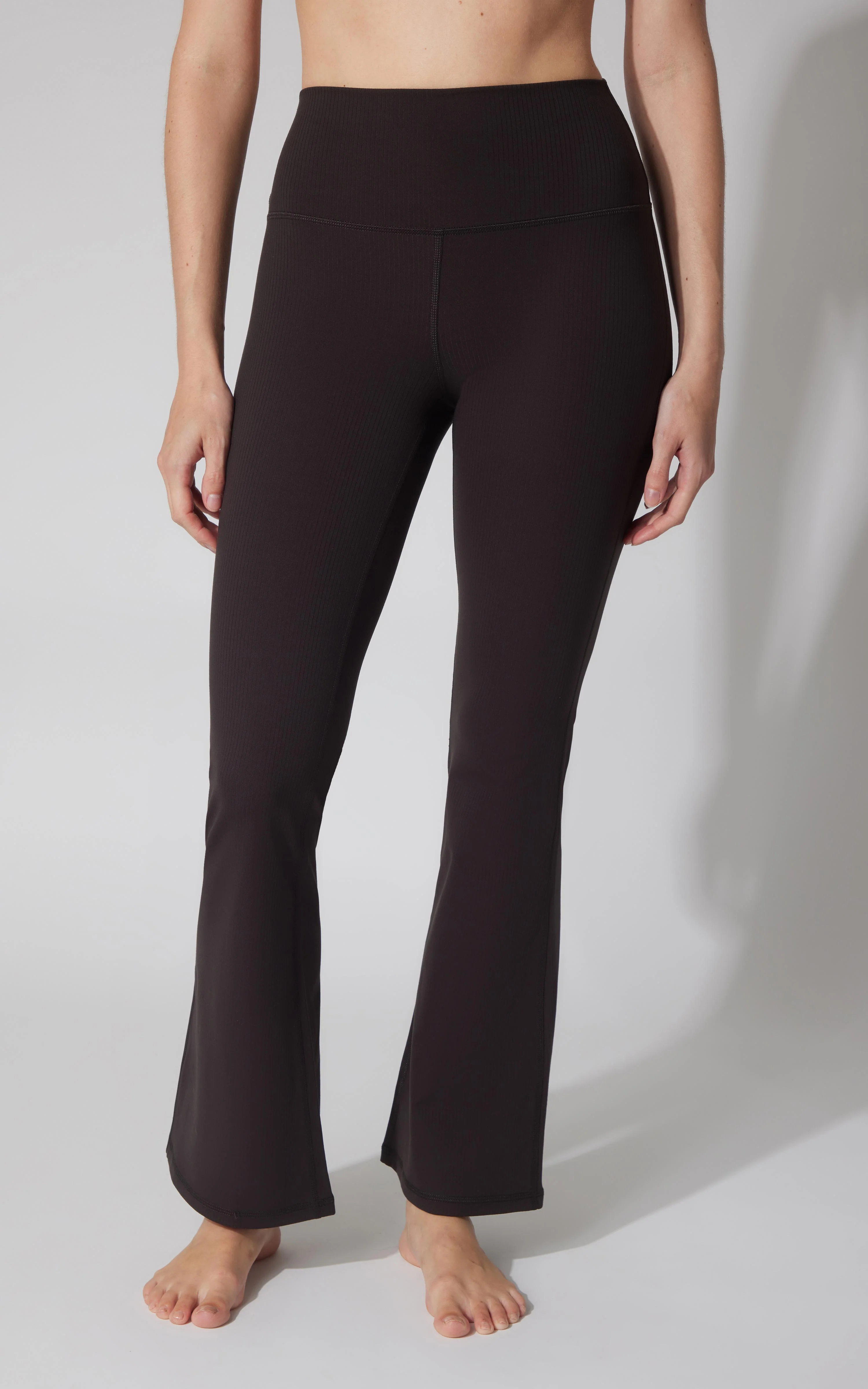 Felix Ribbed Elastic Free Waist 7/8 Flare Leg Pant - Image 10