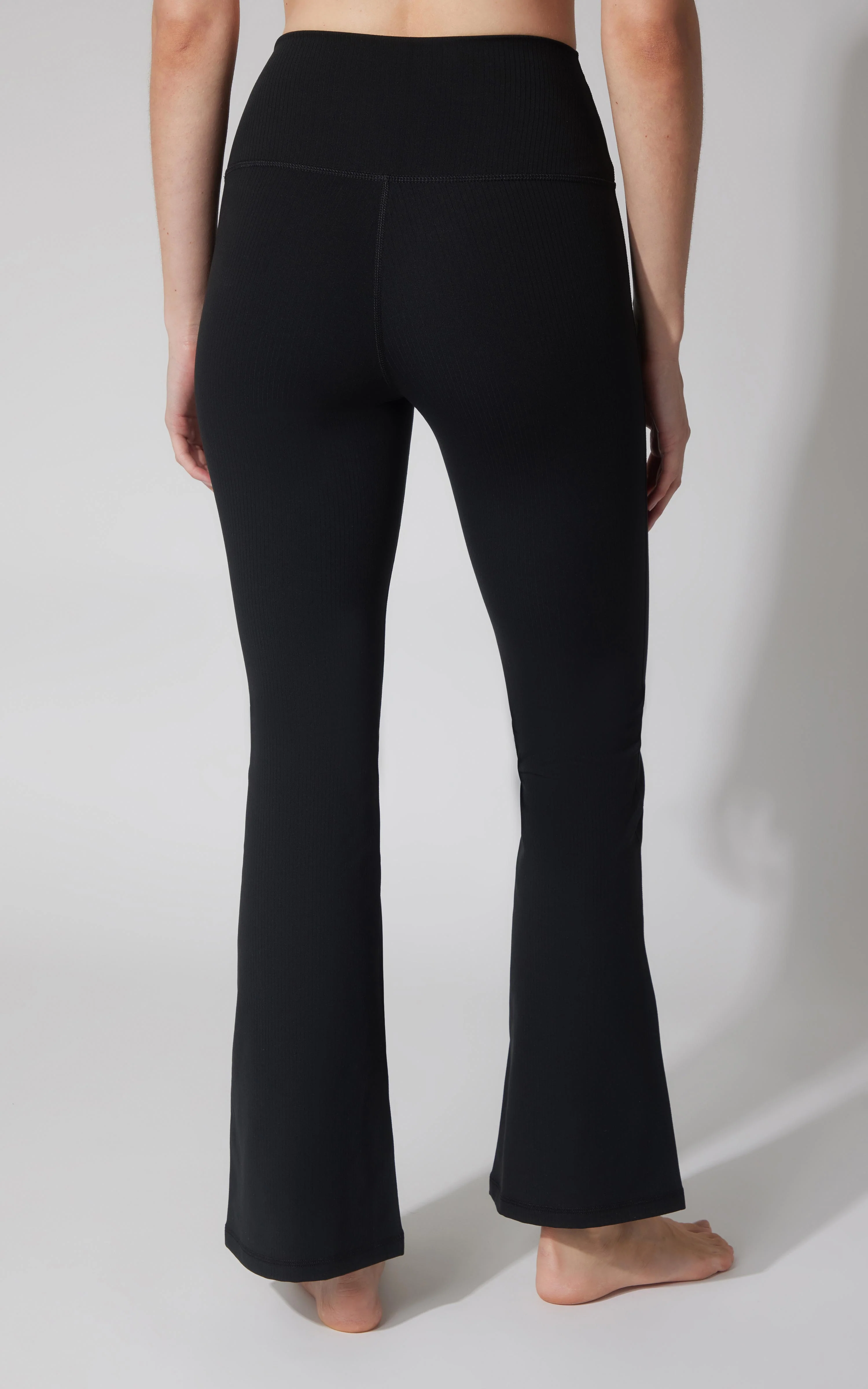 Felix Ribbed Elastic Free Waist 7/8 Flare Leg Pant - Image 14