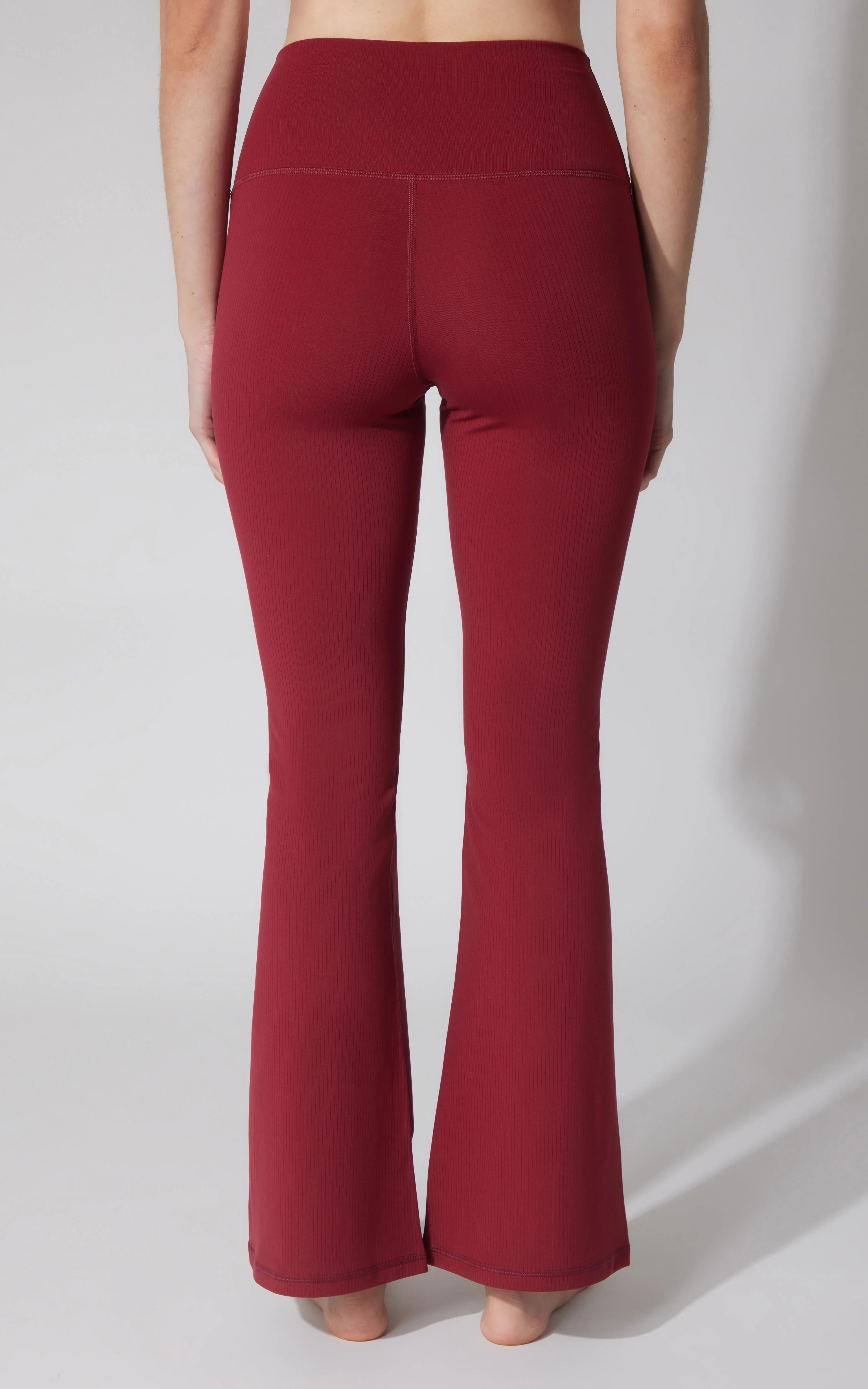 Felix Ribbed Elastic Free Waist 7/8 Flare Leg Pant - Image 20