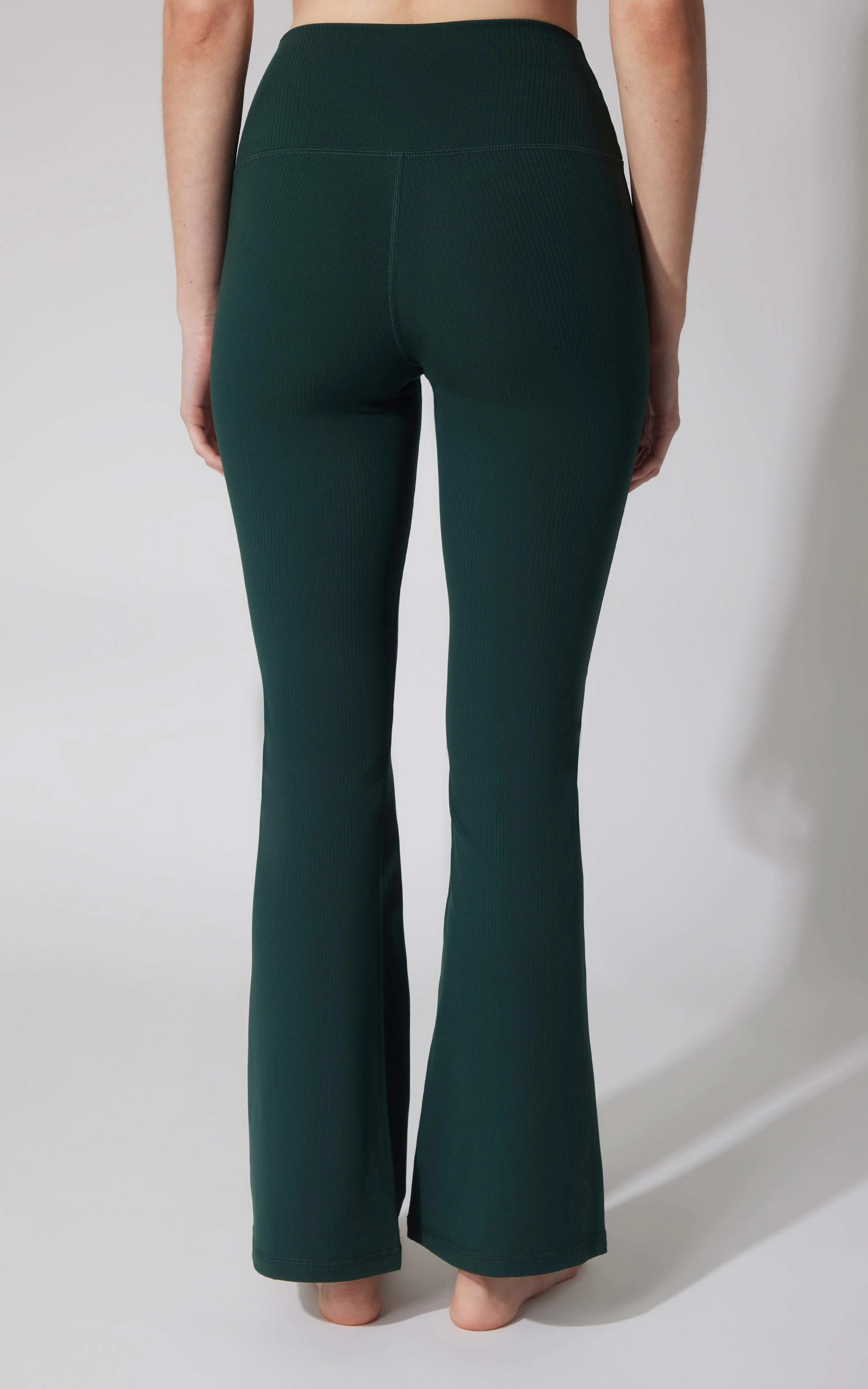 Felix Ribbed Elastic Free Waist 7/8 Flare Leg Pant - Image 6