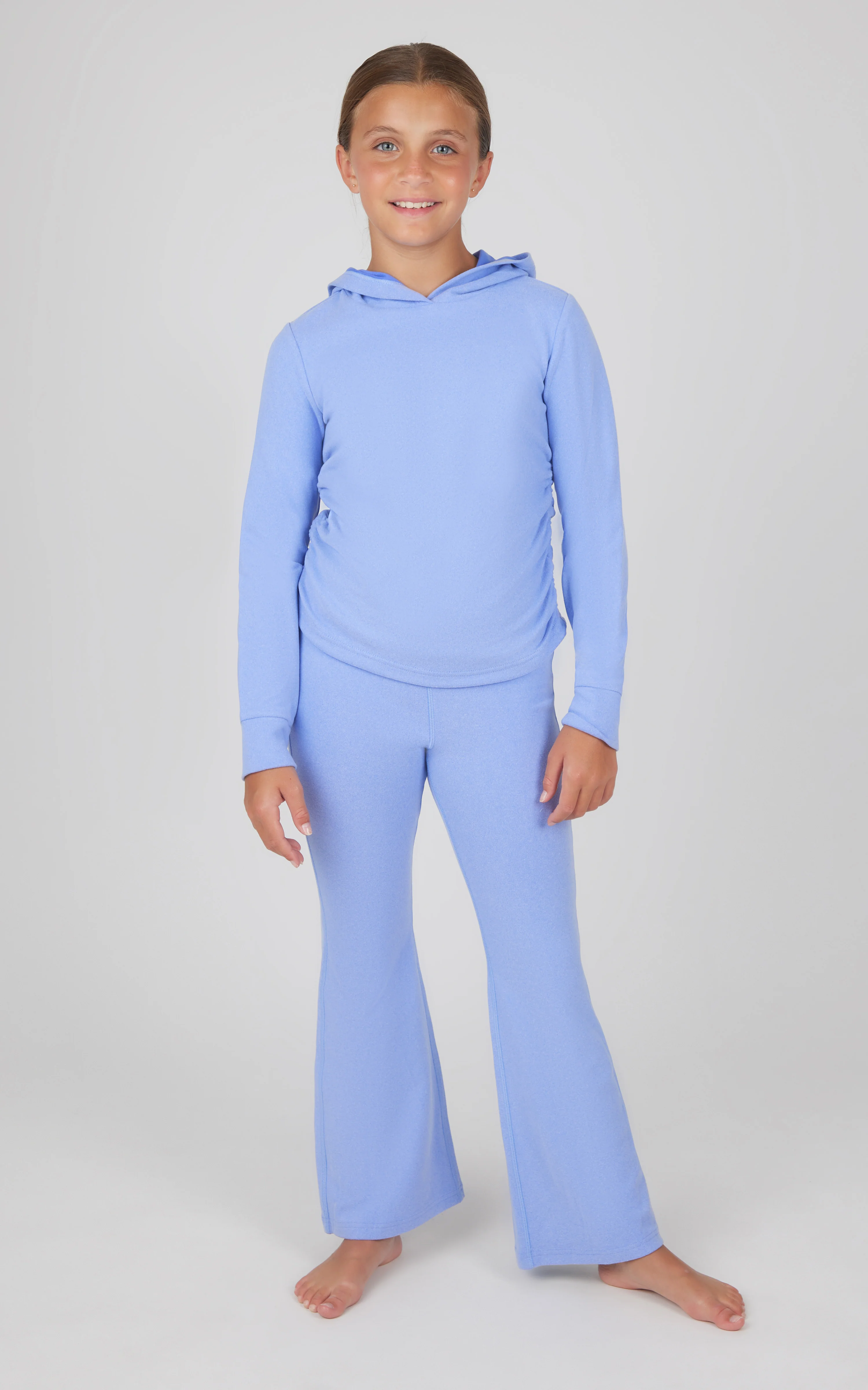 Girls 2 PC Hoodie and Flared Leg Pant - Image 4