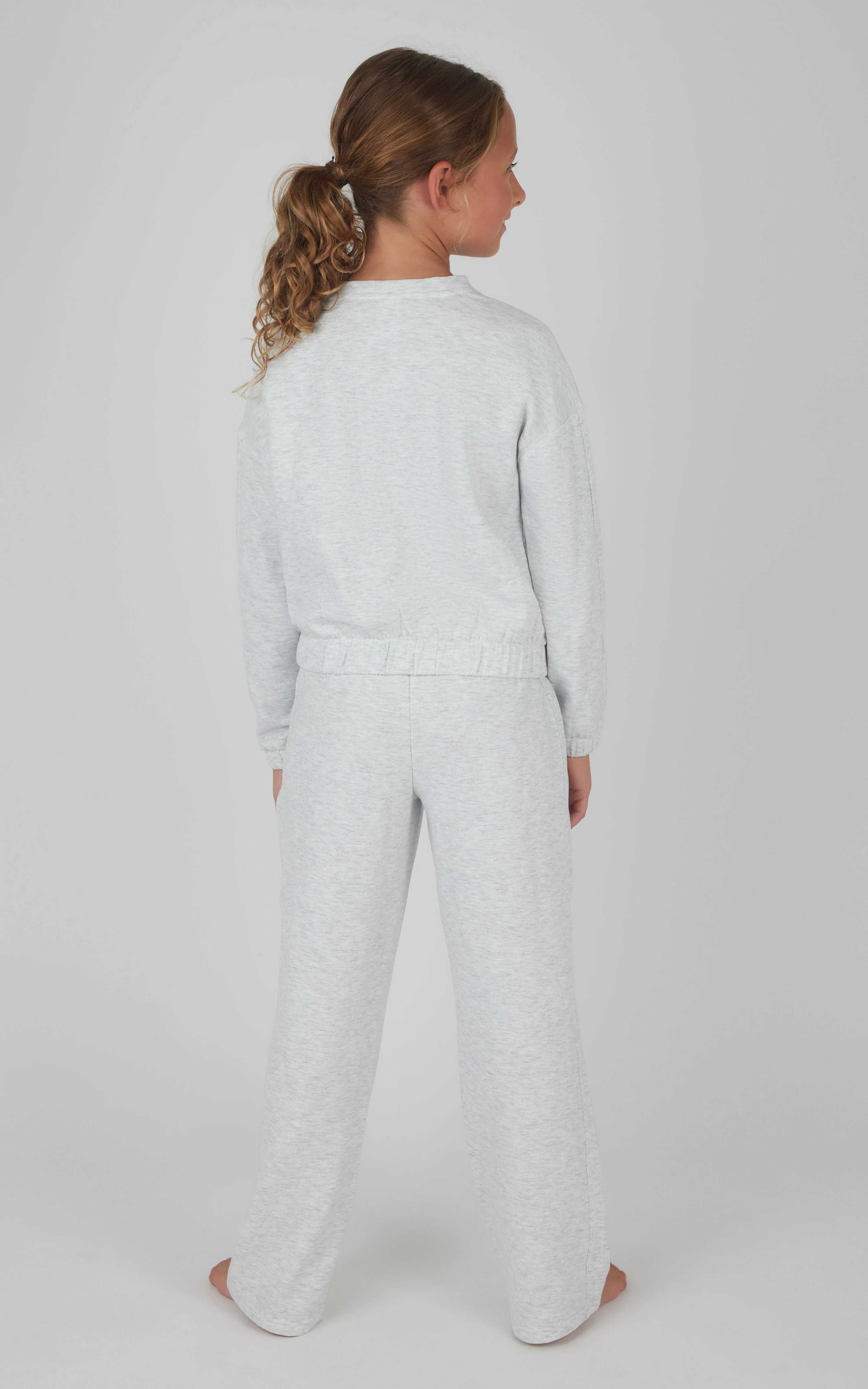Girls 2 PC Terry Brushed Pullover and Pant Set - Image 12