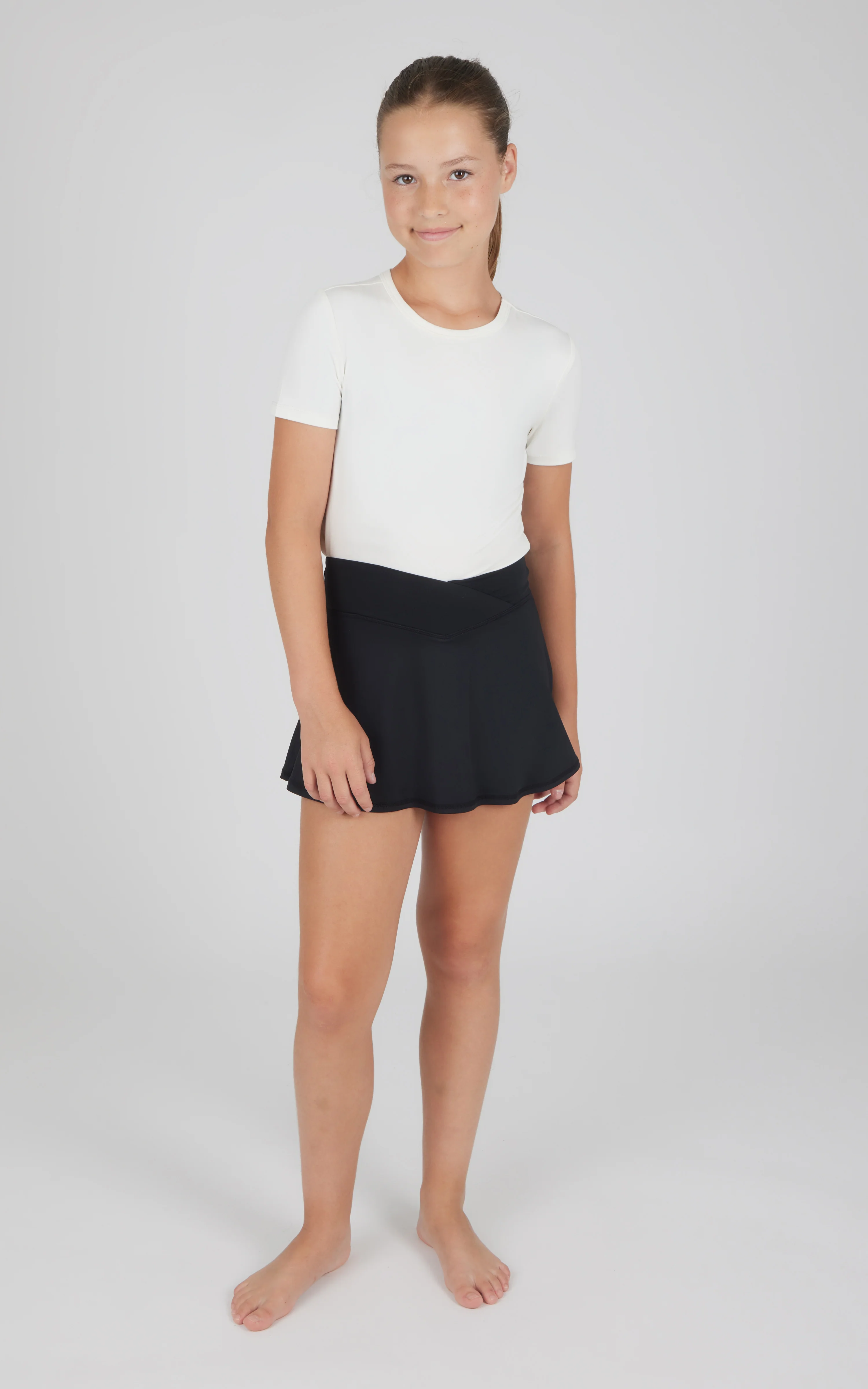 Girls 2 PK Crossover Waist Skort - Image 2