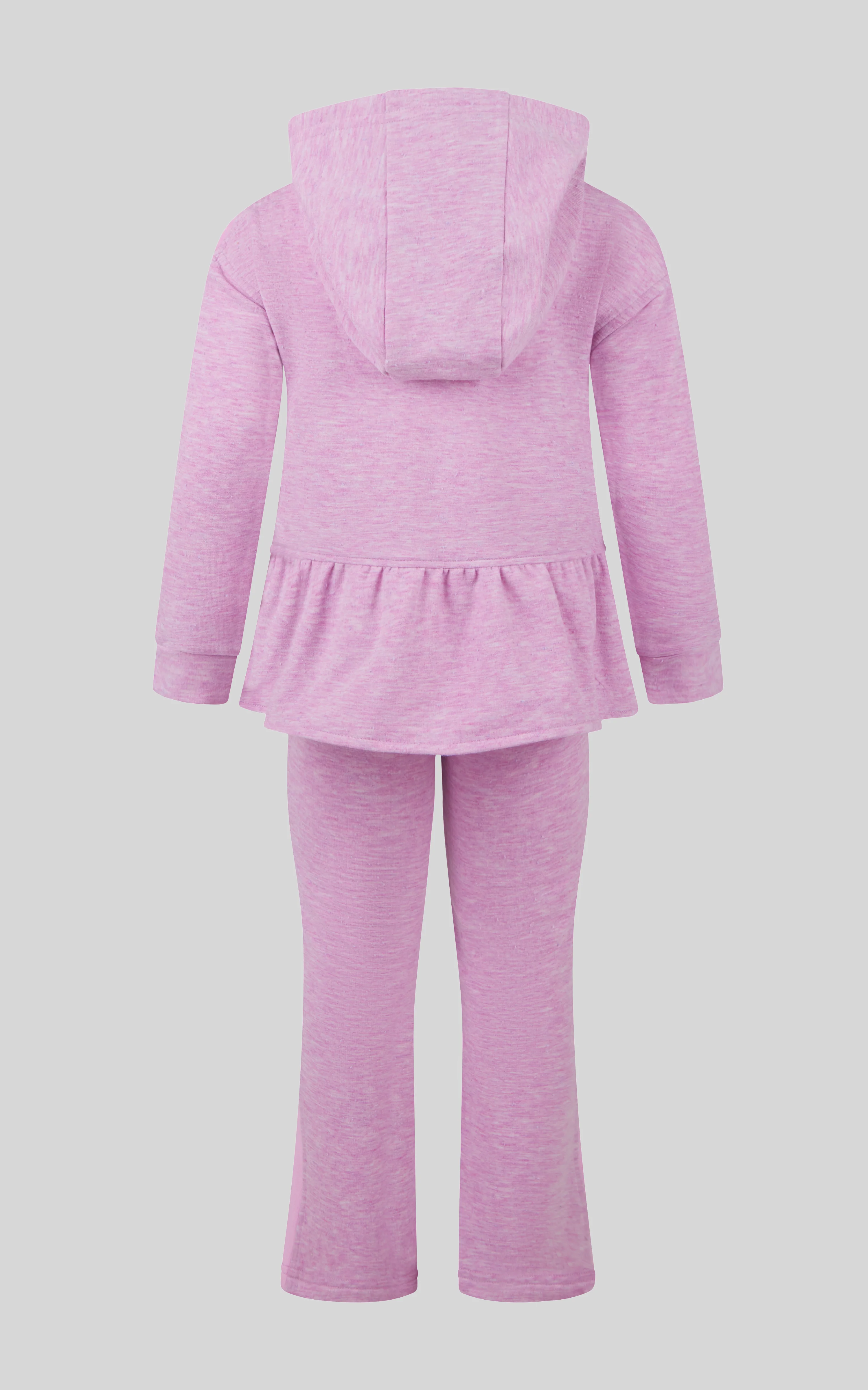 4-6X 3 PC Girls Confetti Half Zip Pullover + Flared Pant + Coin Purse Set - Image 3