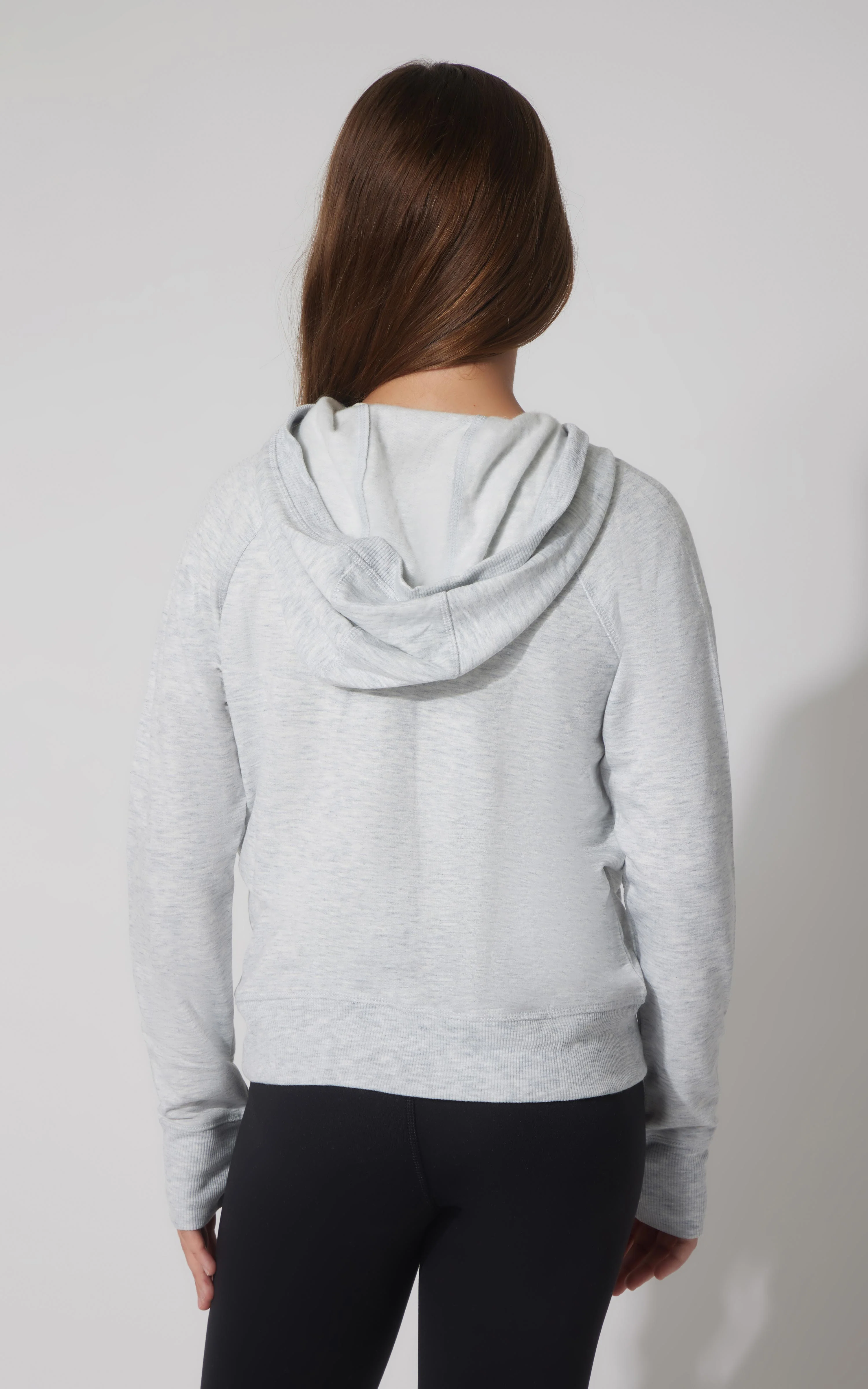 Girls Brushed Full Zip Hooded Jacket - Image 11