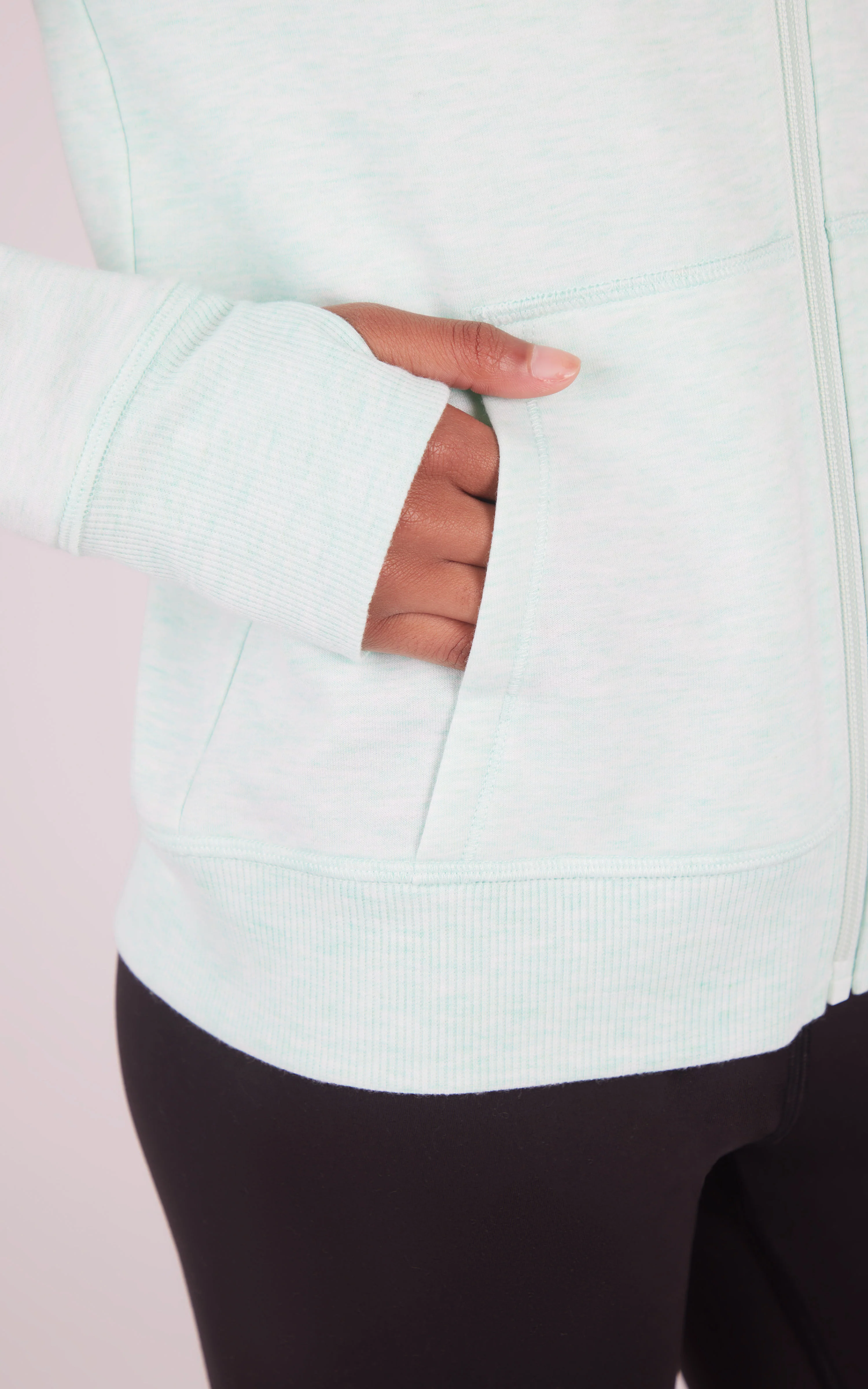 Girls Brushed Full Zip Hooded Jacket - Image 18