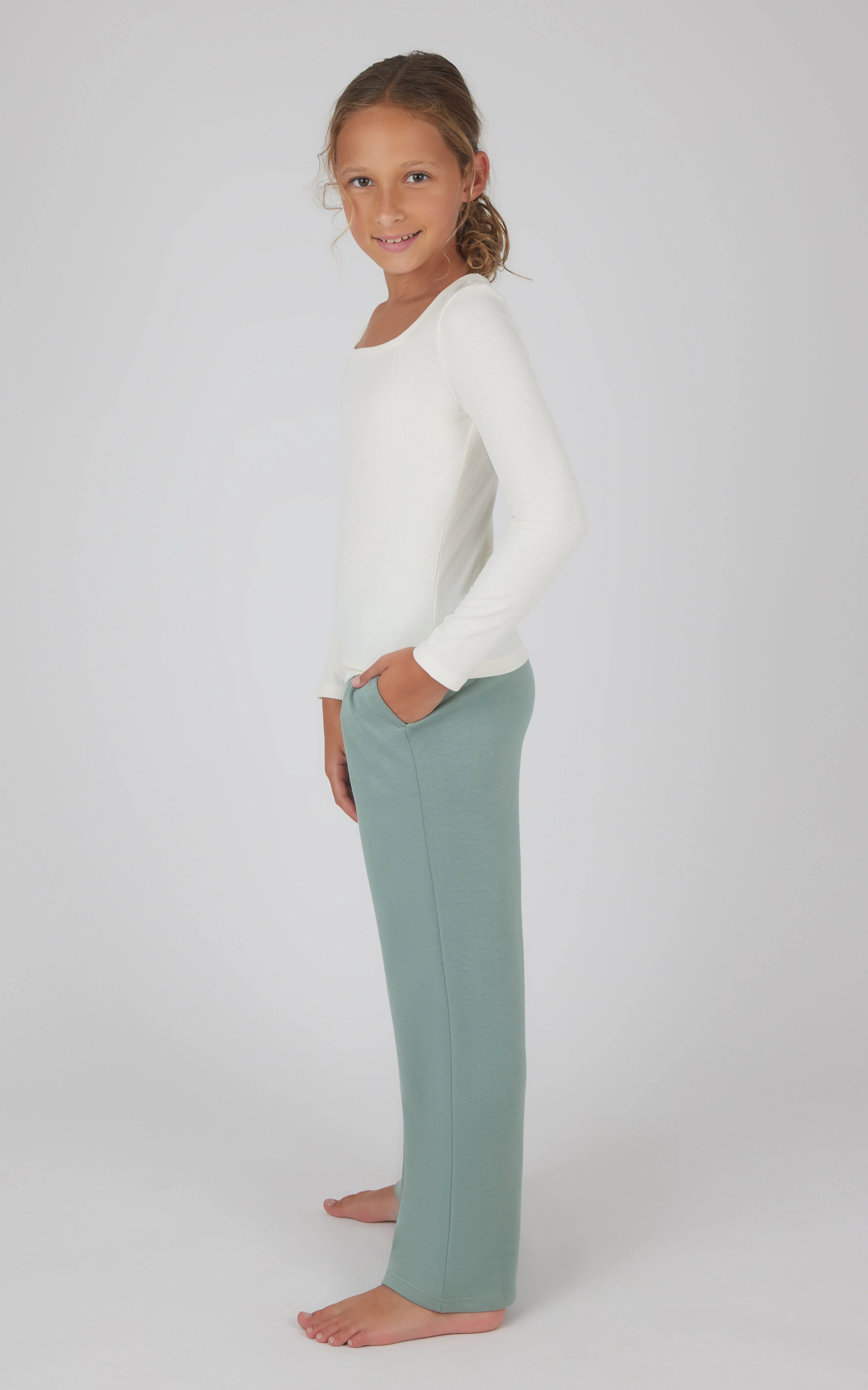 Girls Heavenly Rib School's Out Square Neck Top and Pant - Image 6