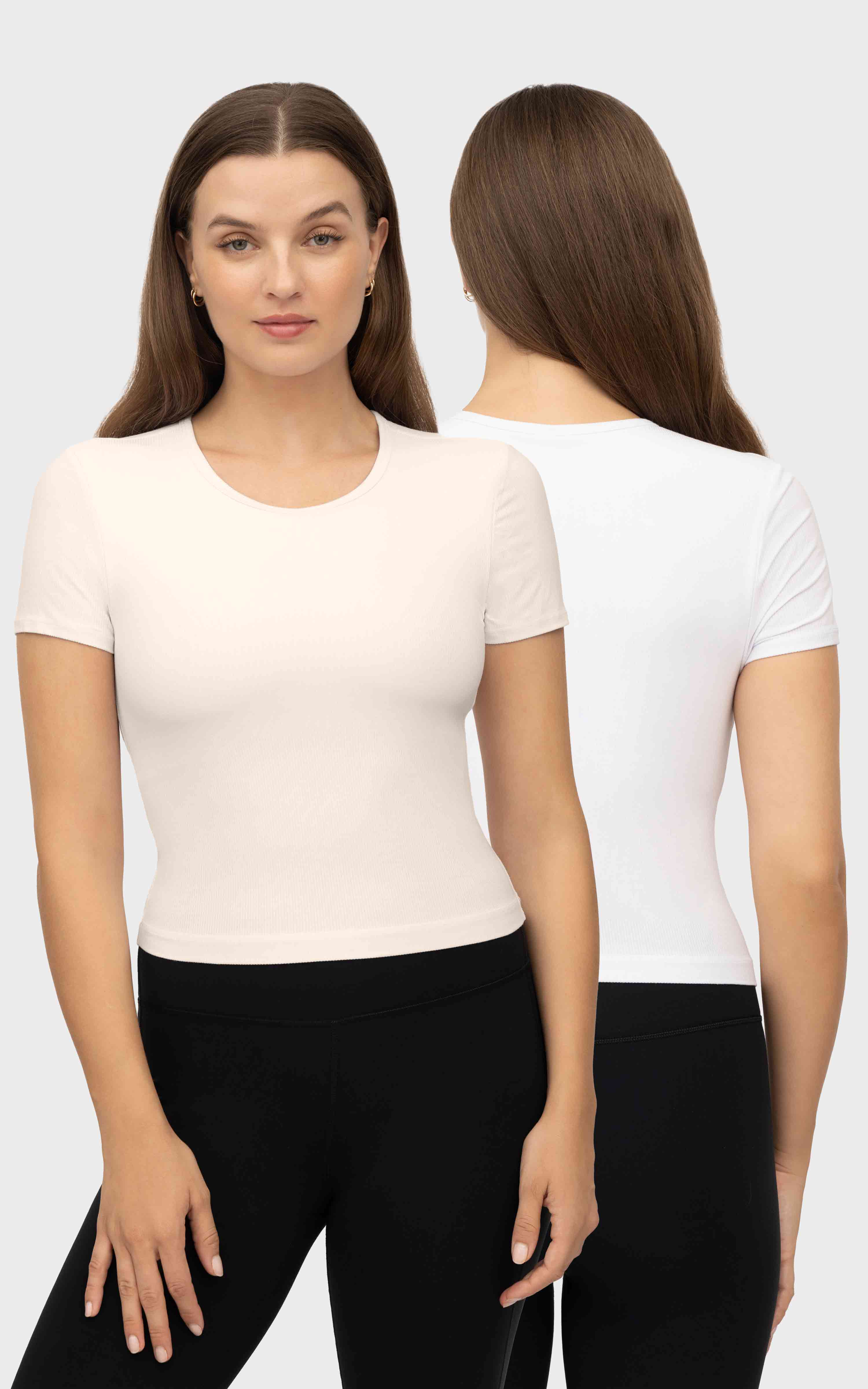 2 PK Heavenly Rib Short Sleeve Shirt - Image 36