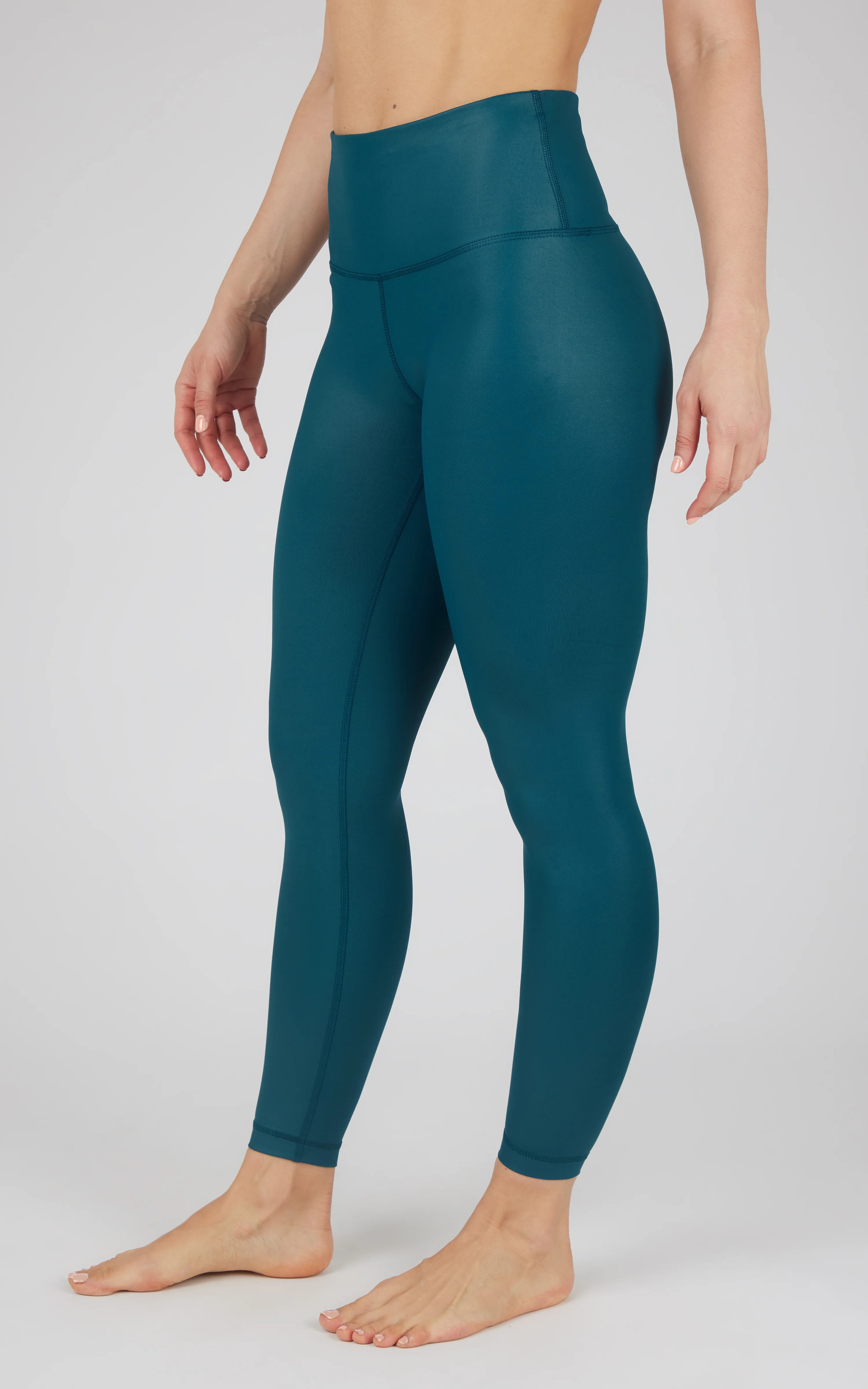 Interlink Faux Leather High Waist Cire 7/8 Ankle - Image 25