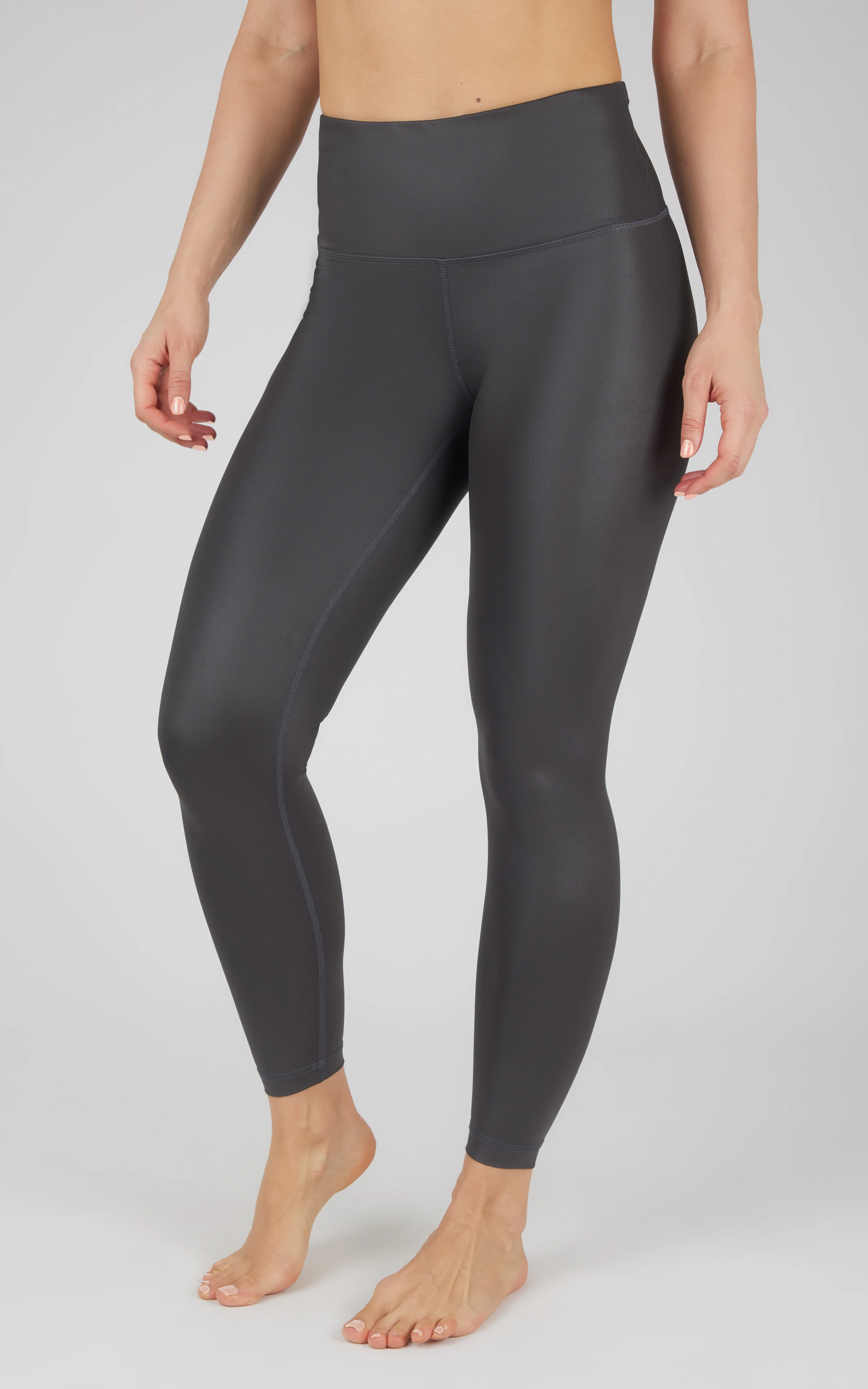Interlink Faux Leather High Waist Cire 7/8 Ankle - Image 34