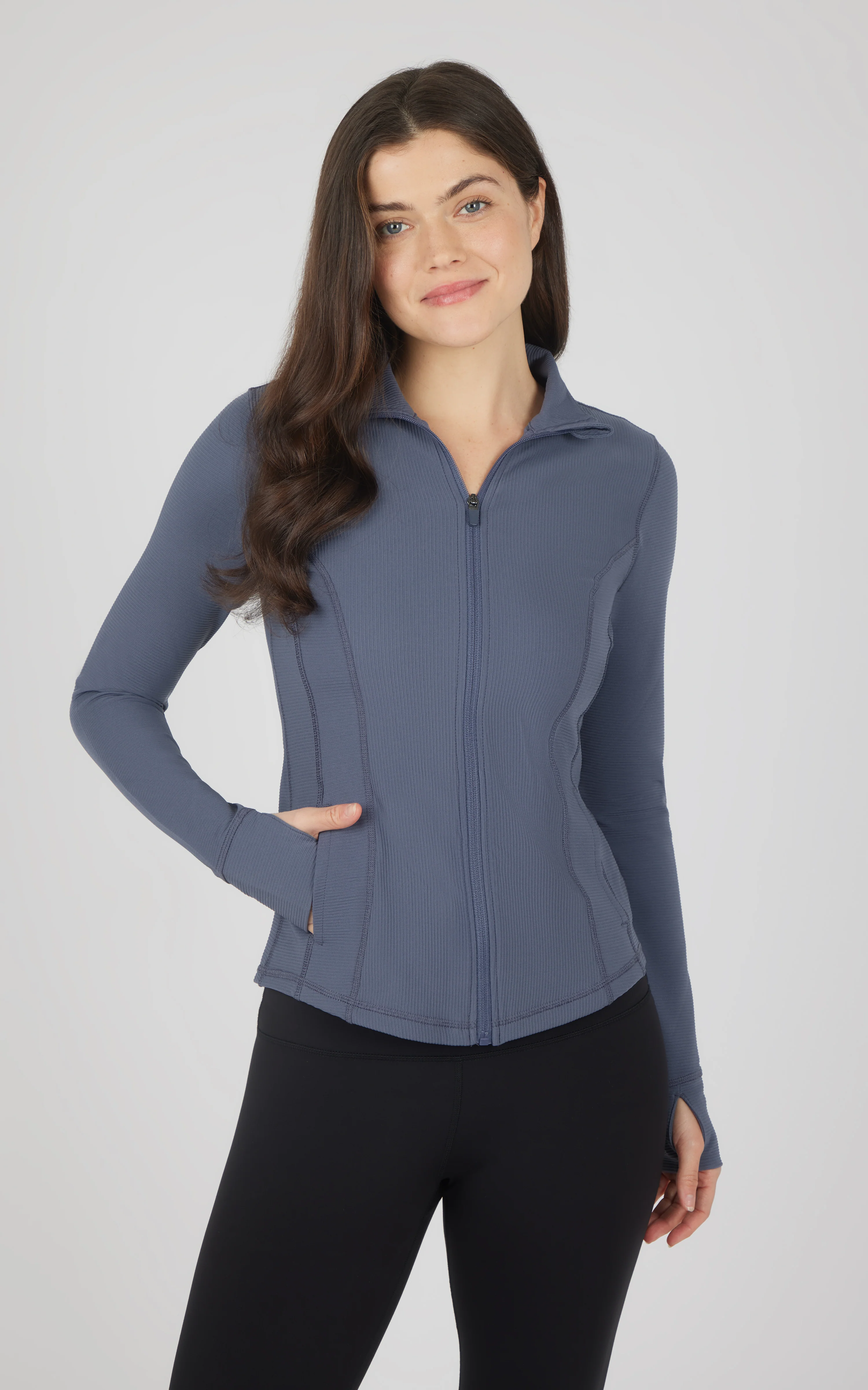 Interlink Ribbed Princess Seam Performance Jacket - Image 11